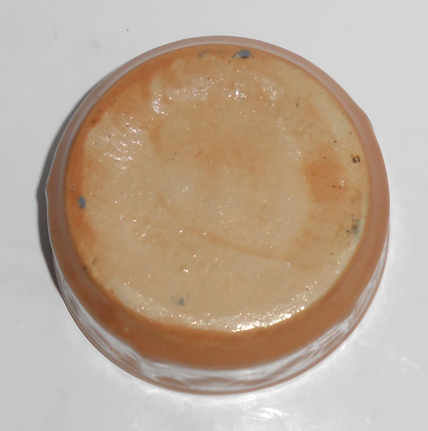 Zanesville Stoneware Pottery Gloss Tan Low Art Bowl