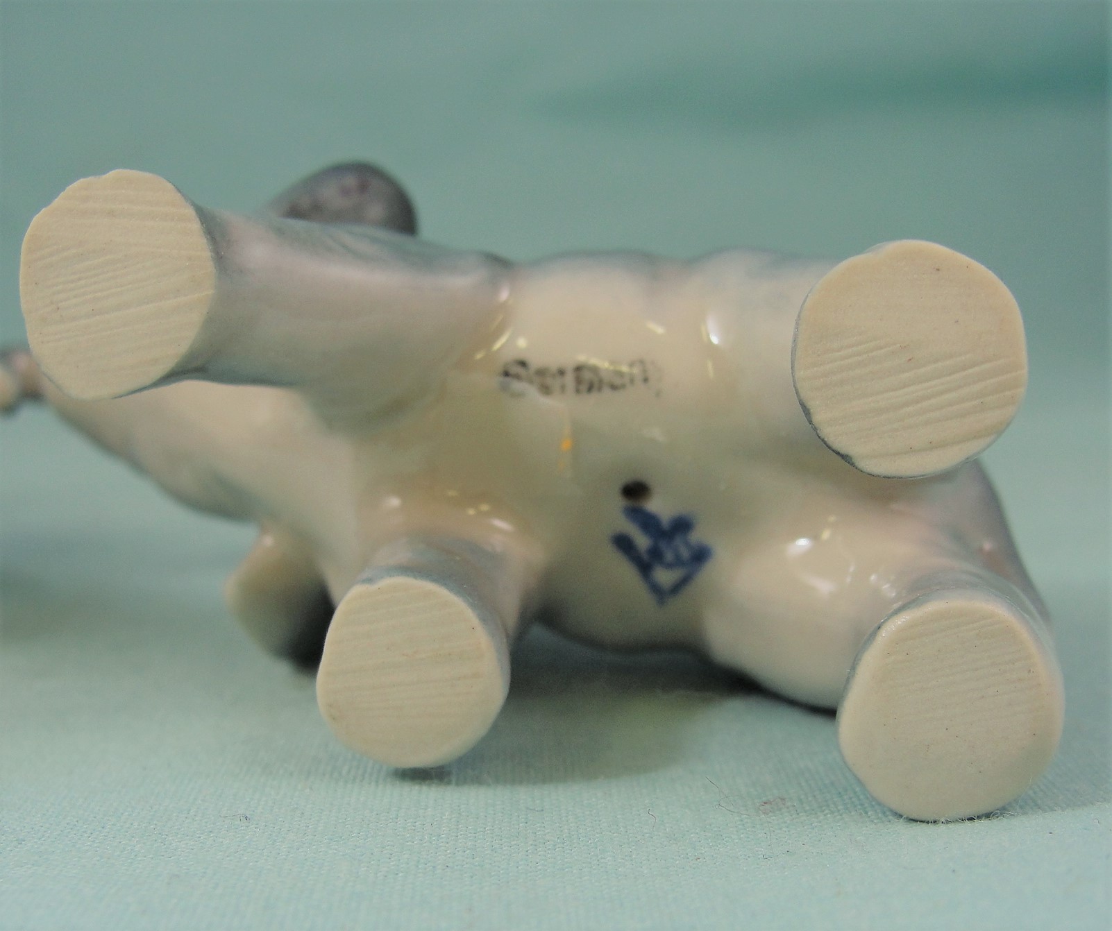 Early Goebel Porcelain Miniature Baby Elephant