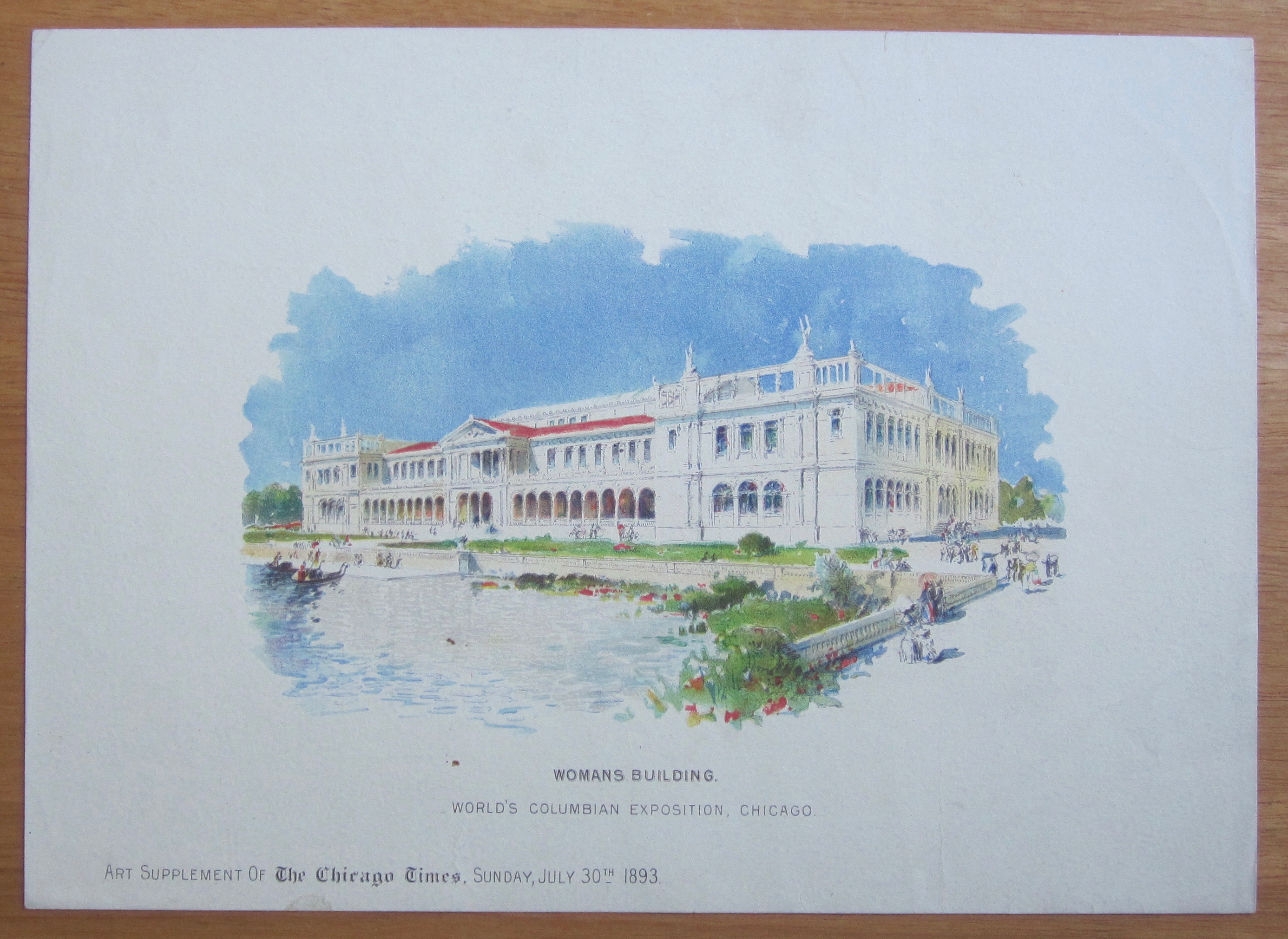 1893 Columbian Exposition Newspaper Art Supplement