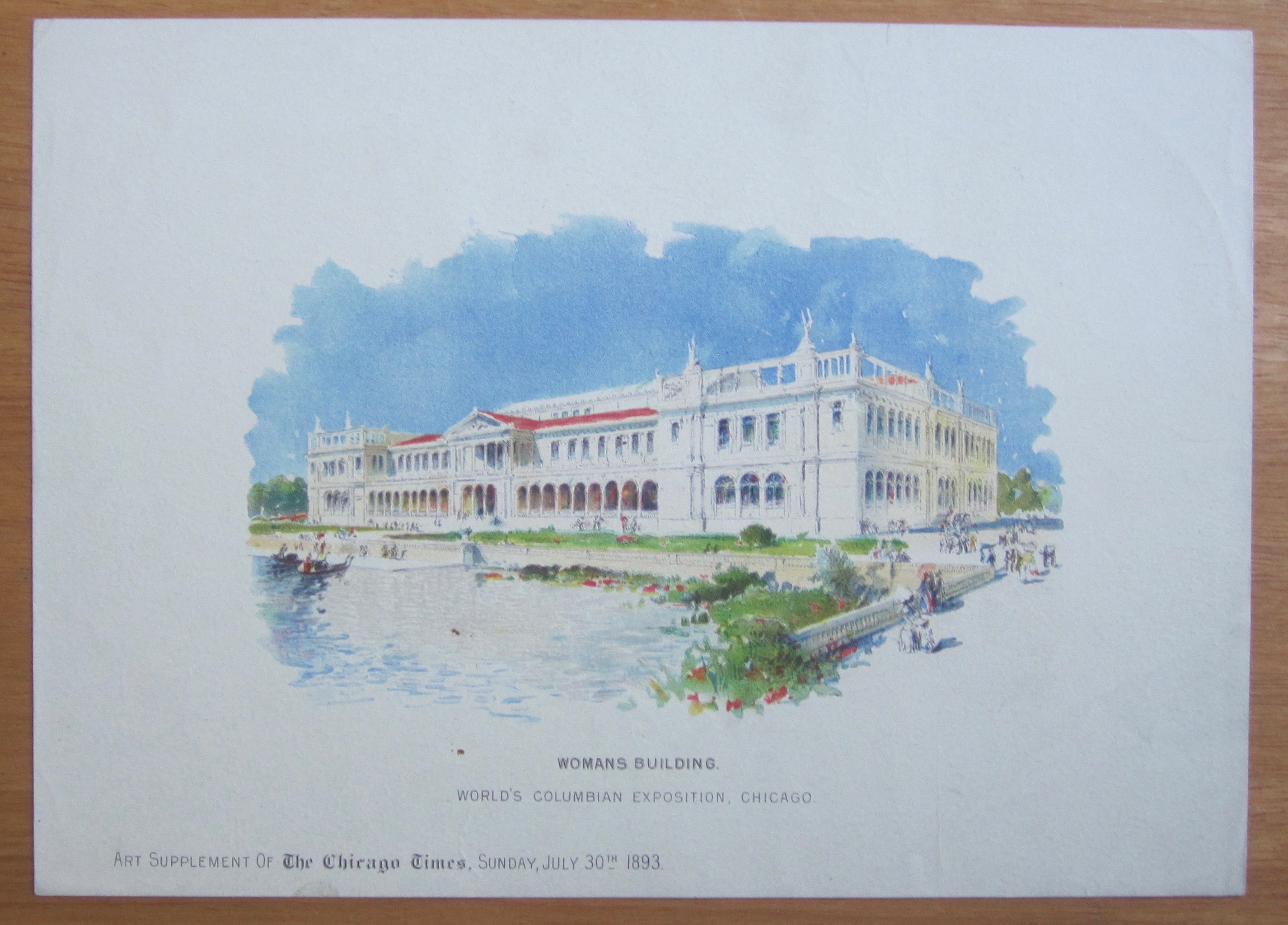 1893 Columbian Exposition Newspaper Art Supplement
