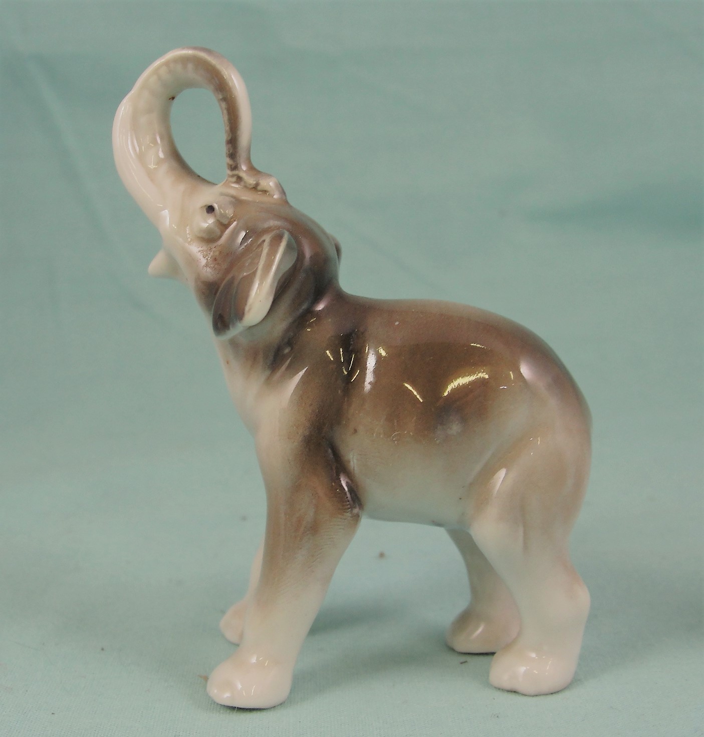 Early Goebel Porcelain Miniature Elephant