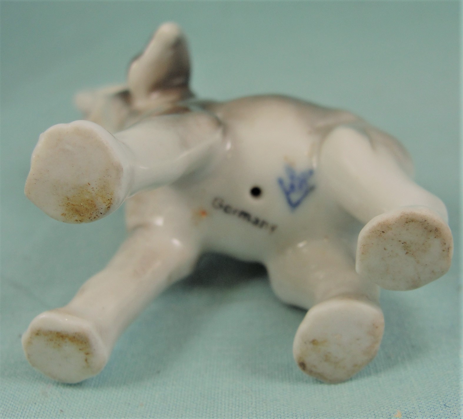 Early Goebel Porcelain Miniature Elephant
