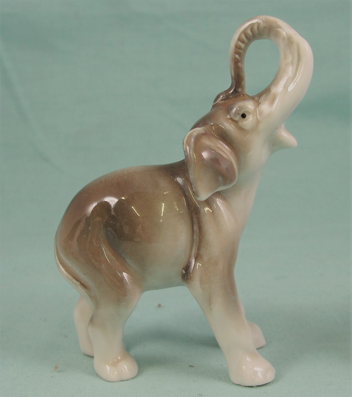Early Goebel Porcelain Miniature Elephant