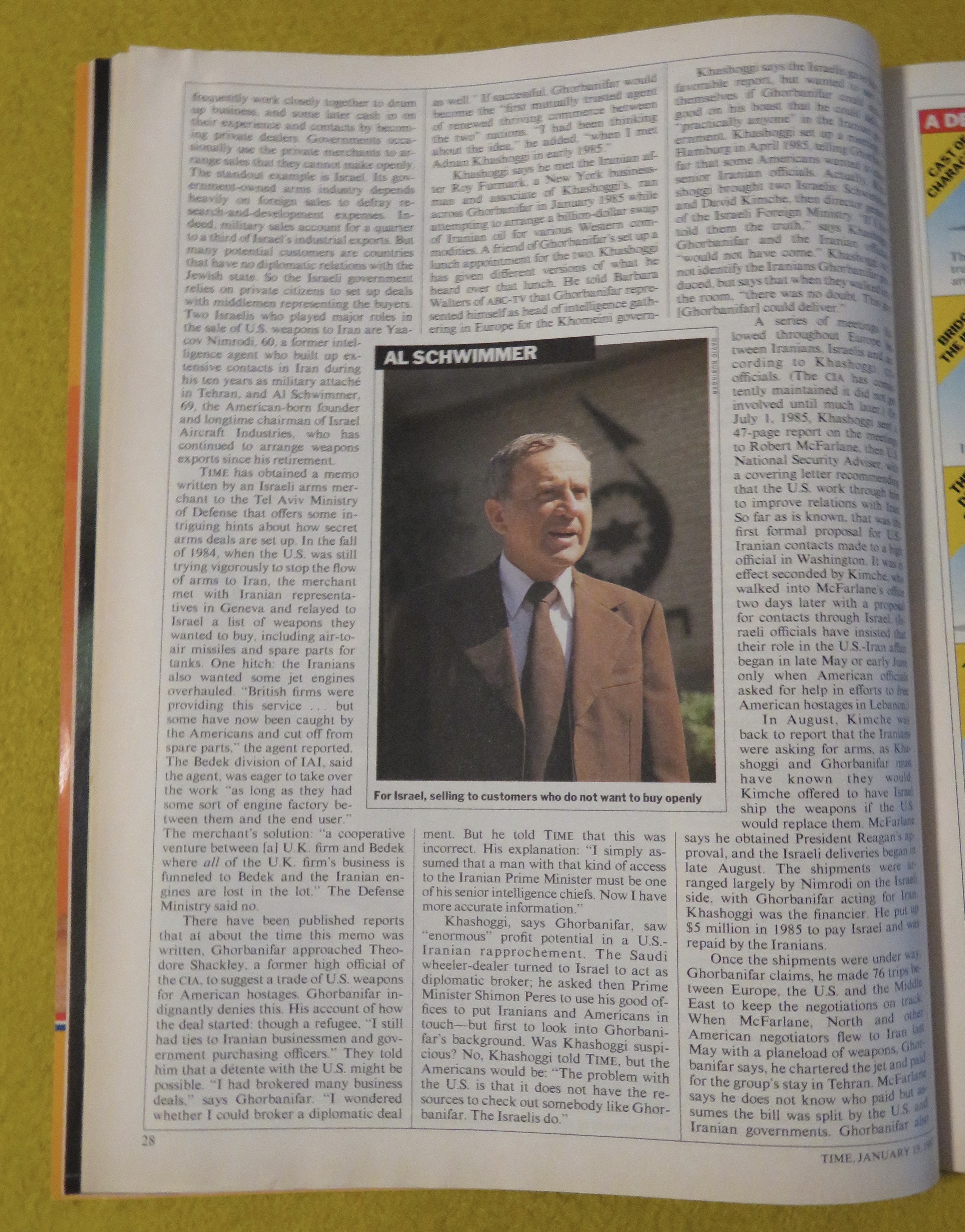 Time Magazine - January 19, 1987 - Adnan Khashoggi