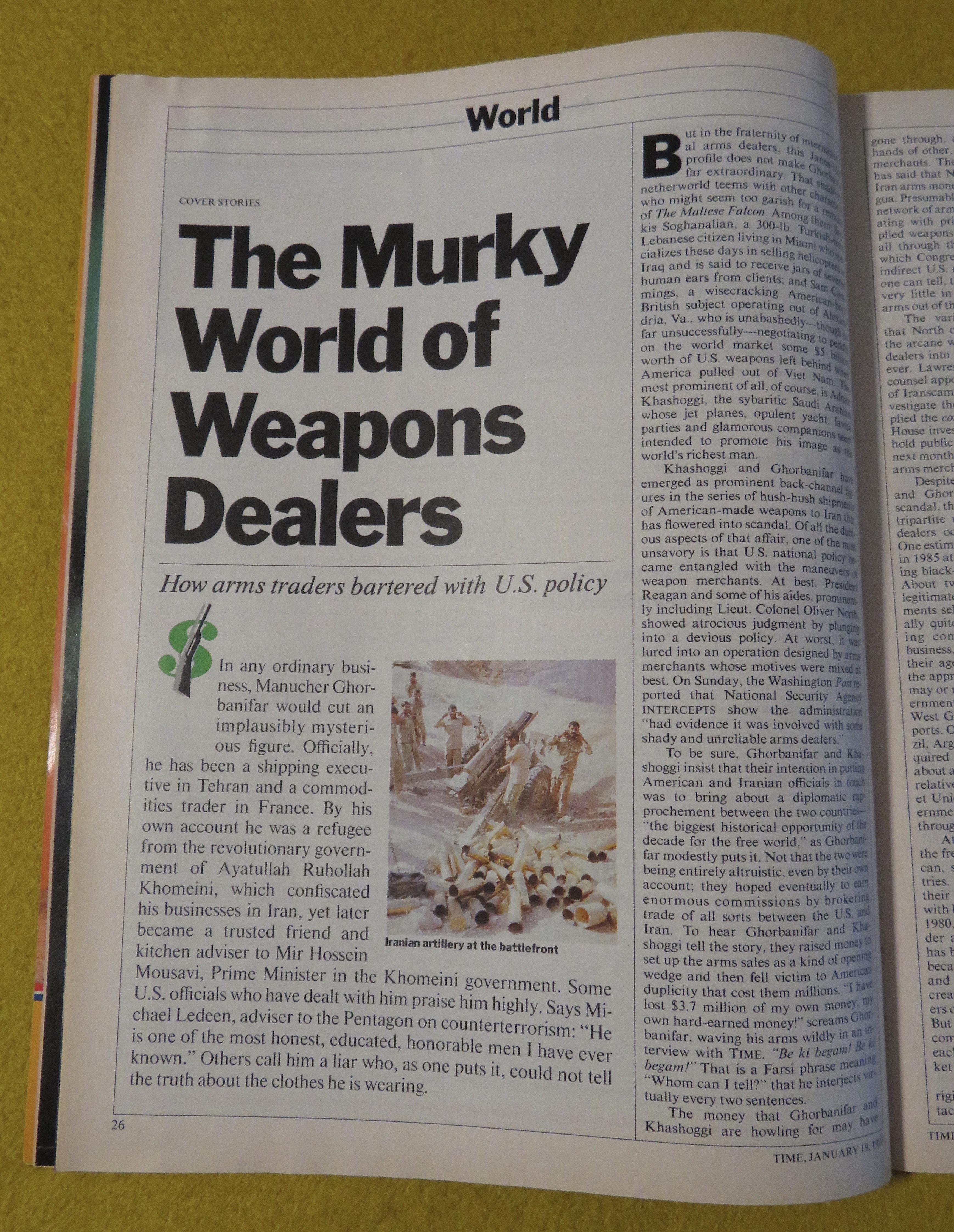Time Magazine - January 19, 1987 - Adnan Khashoggi