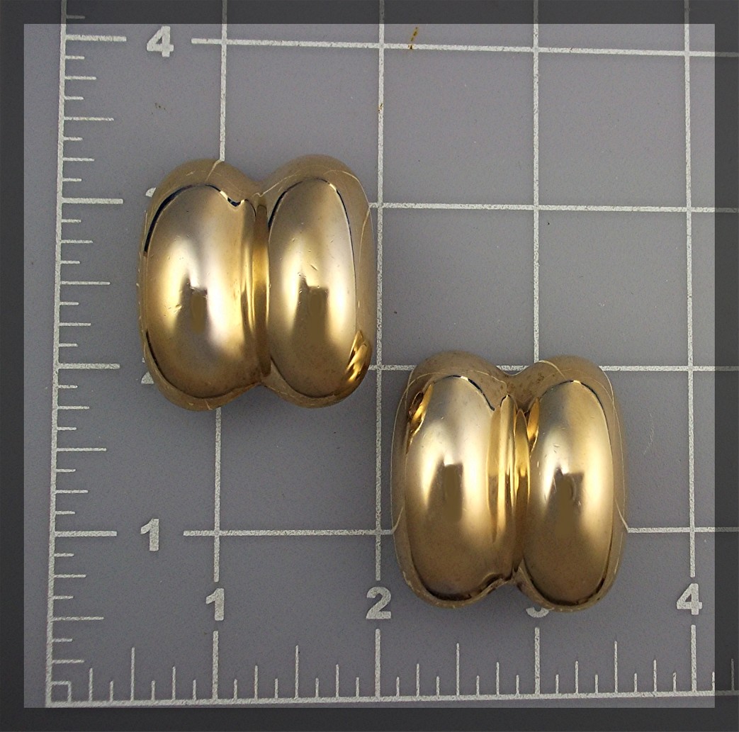 Earrings ZINA Sterling Silver Gold Vermeil Clip ......