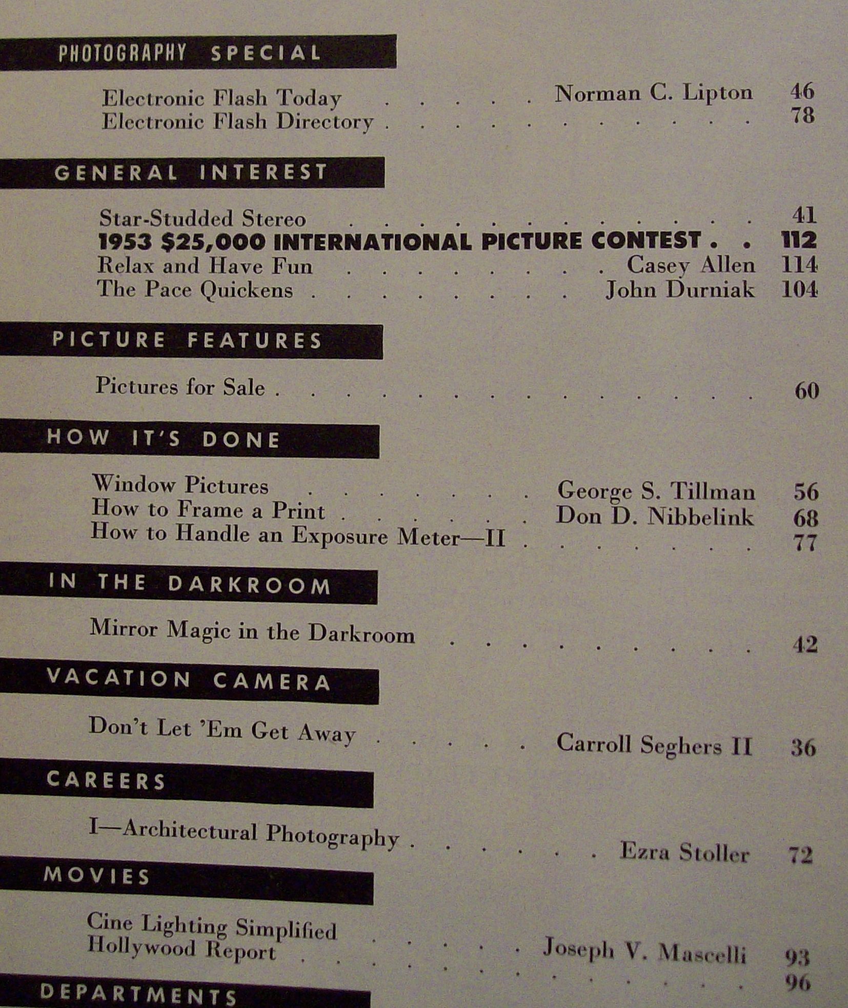 Photography Magazine - April 1953