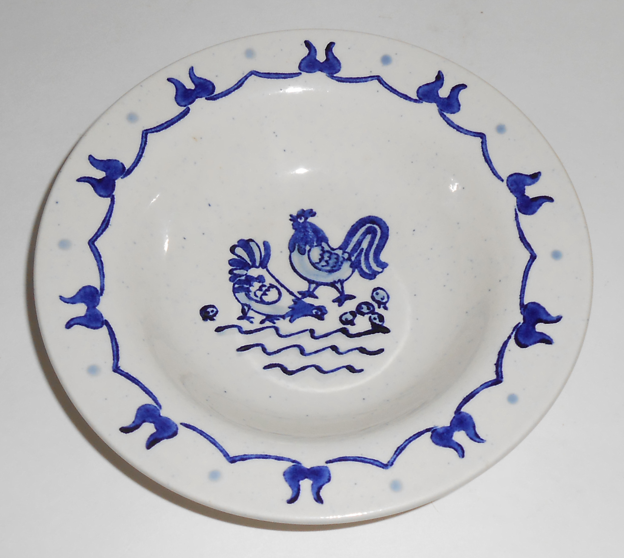 Metlox Pottery Poppy Trail Provincial Blue Fruit Bowl!