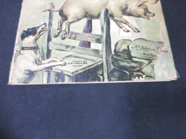 The Old Woman and her Pig Linen Book circa 1903 McLoughlin Bros