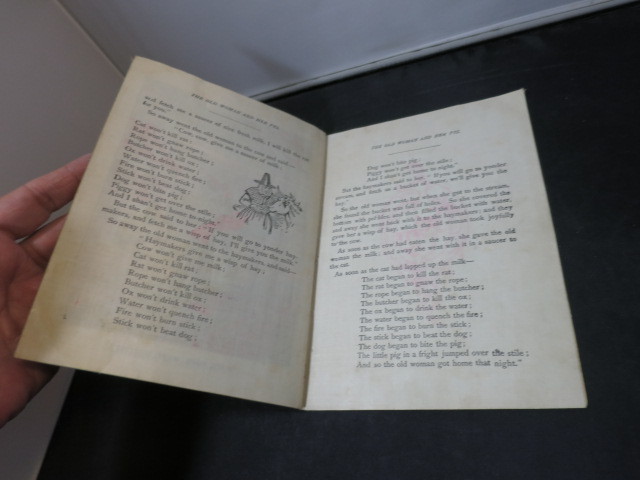 The Old Woman and her Pig Linen Book circa 1903 McLoughlin Bros