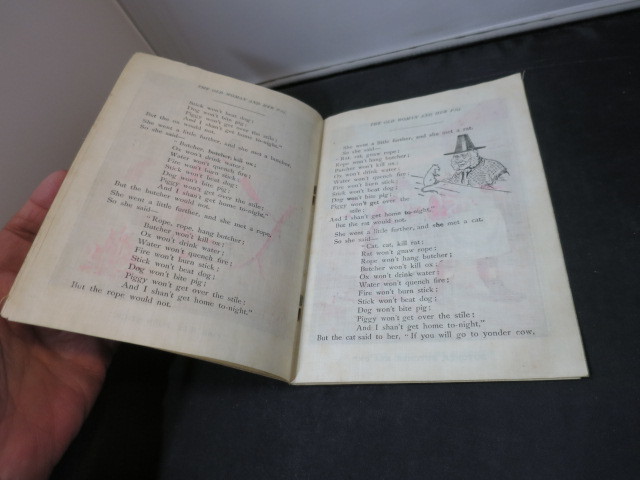 The Old Woman and her Pig Linen Book circa 1903 McLoughlin Bros