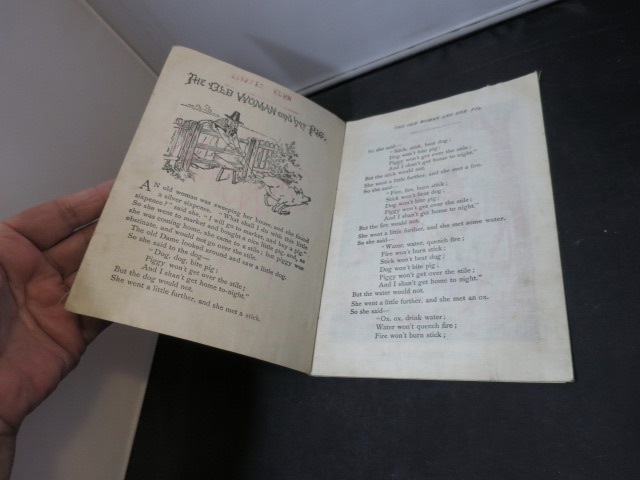 The Old Woman and her Pig Linen Book circa 1903 McLoughlin Bros