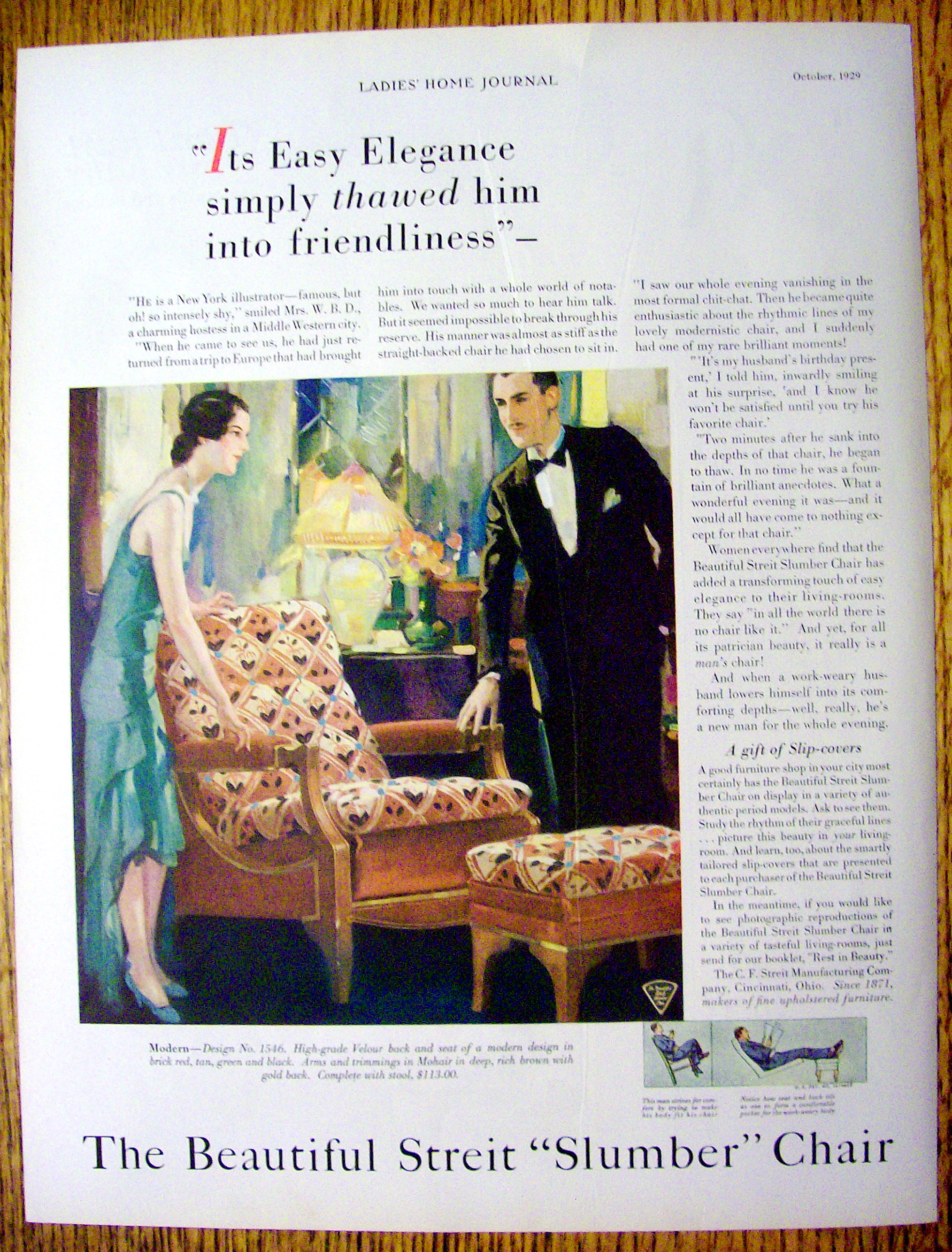 1929 Streit Slumber Chair