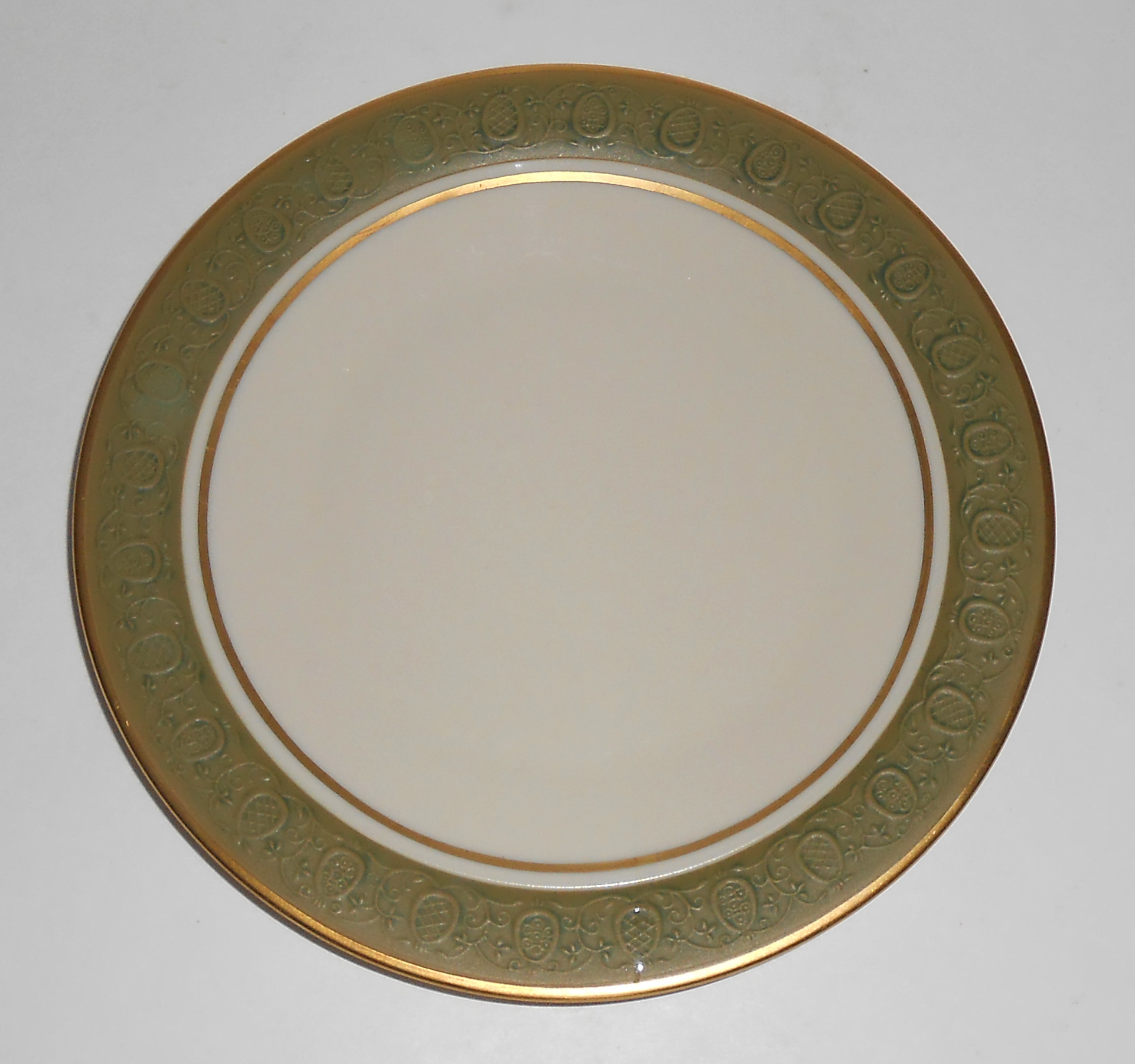 Franciscan Pottery Antique Green Fine China Bread Plate