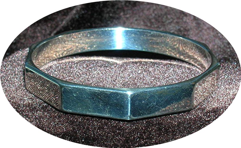 Silvertone Bangle Bracelet