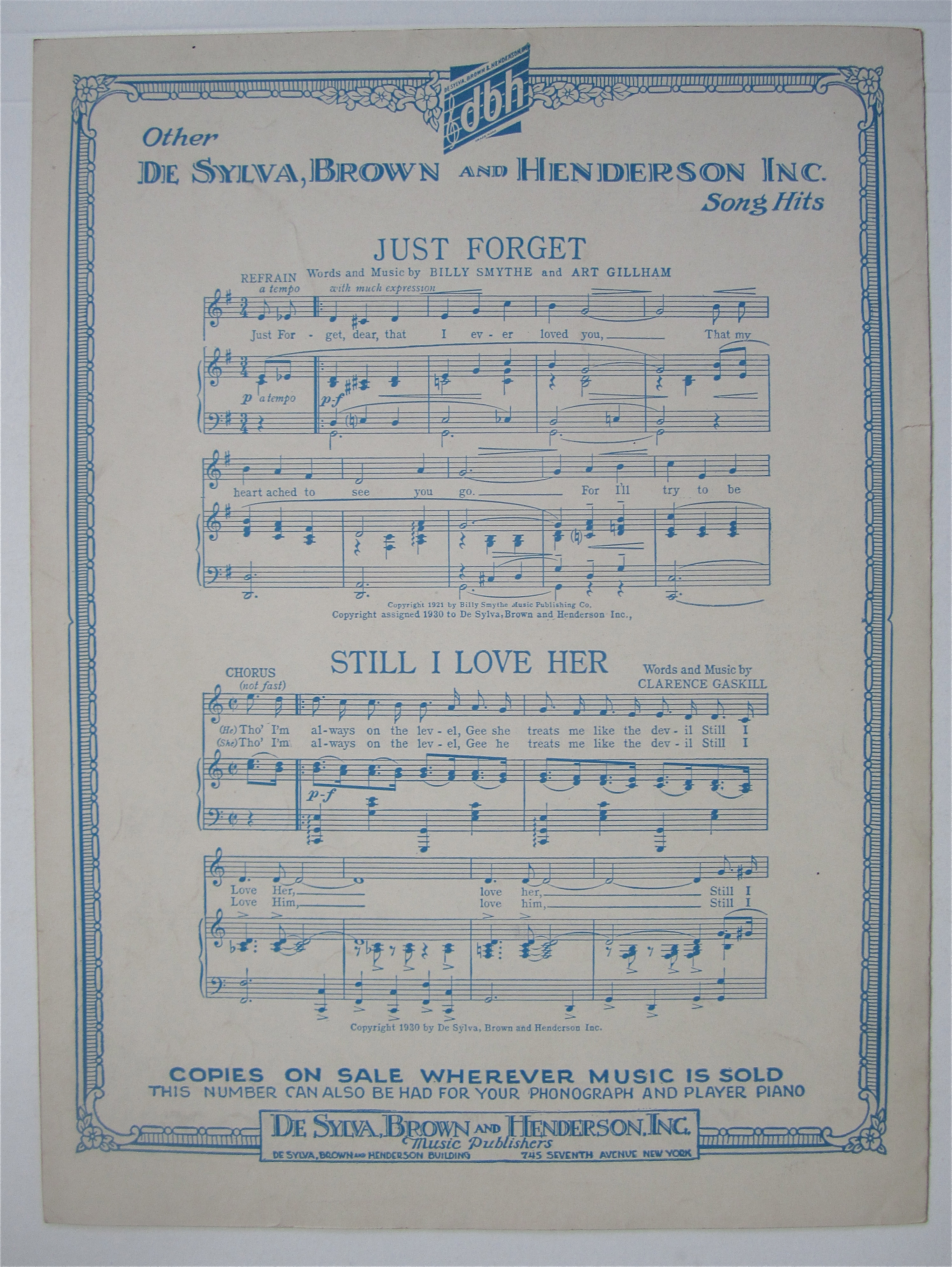 Sheet Music 1930 To Whom It May Concern