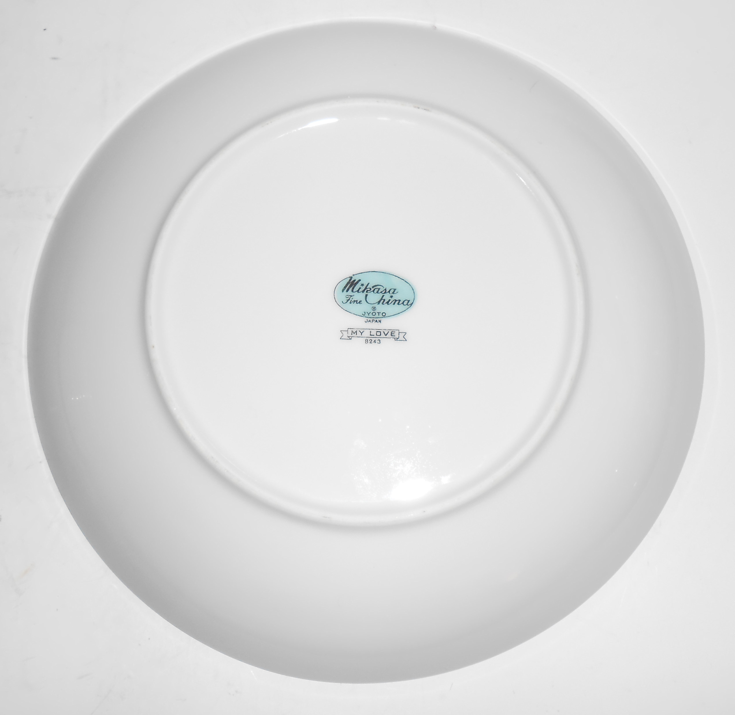 Mikasa Porcelain China Platinum Band My Love Soup Bowl