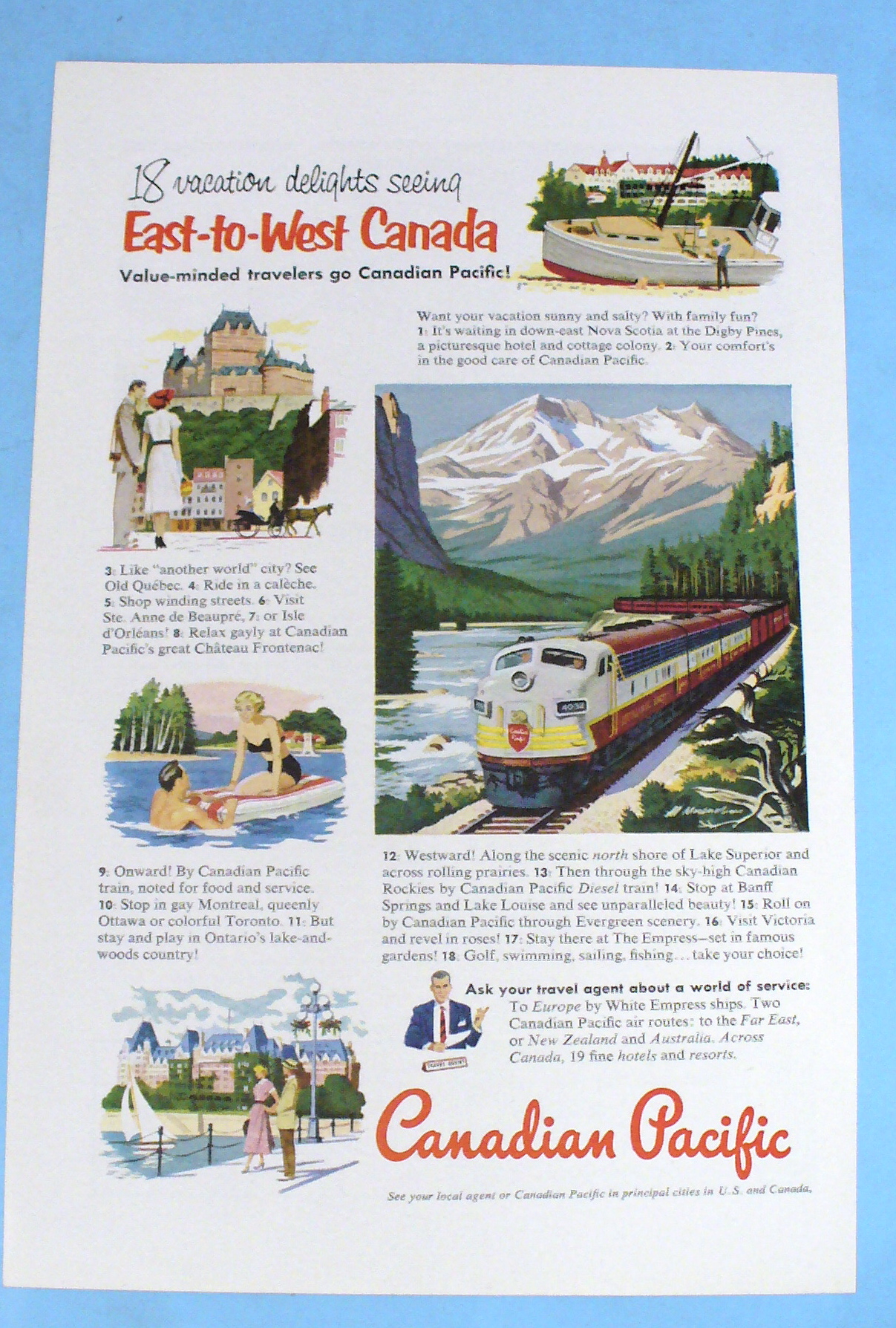 1952 Canadian Pacific with 18 Vacation Delights