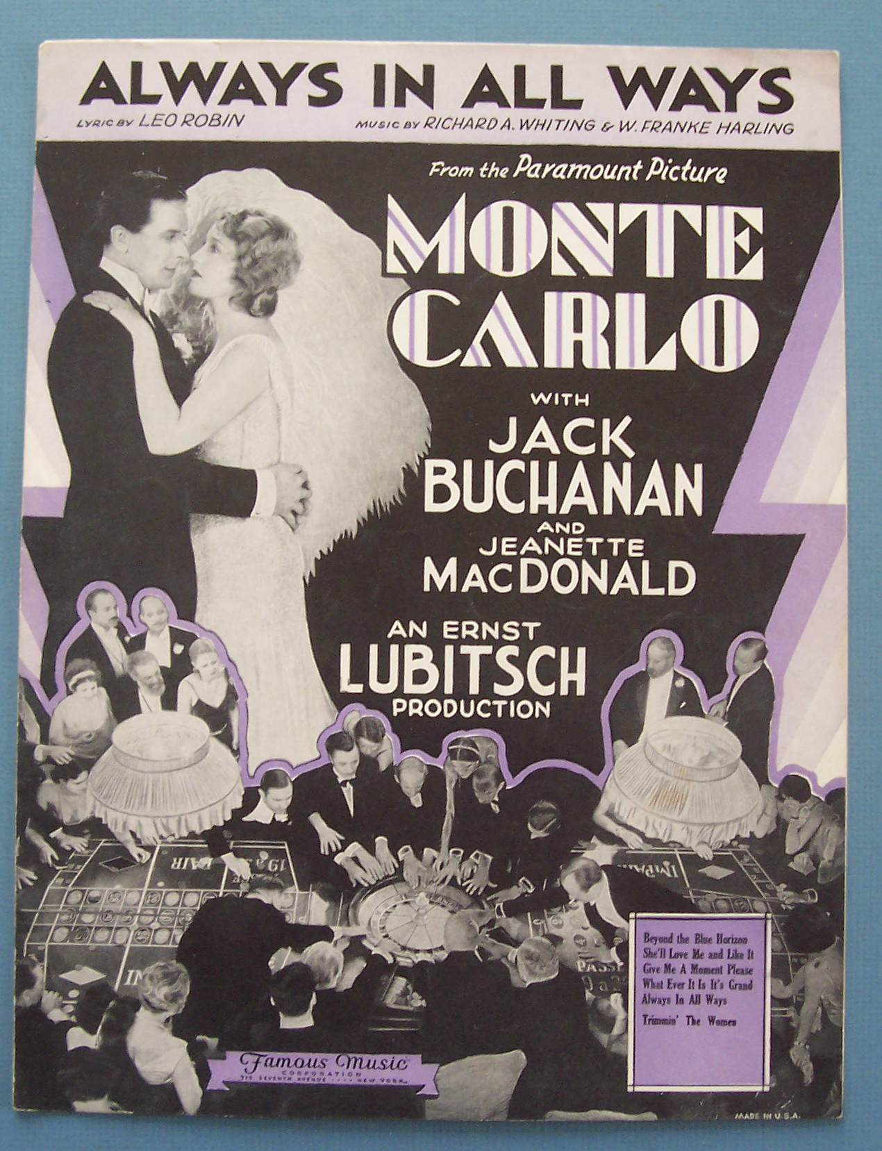 Sheet Music For 1930 Always In All Ways