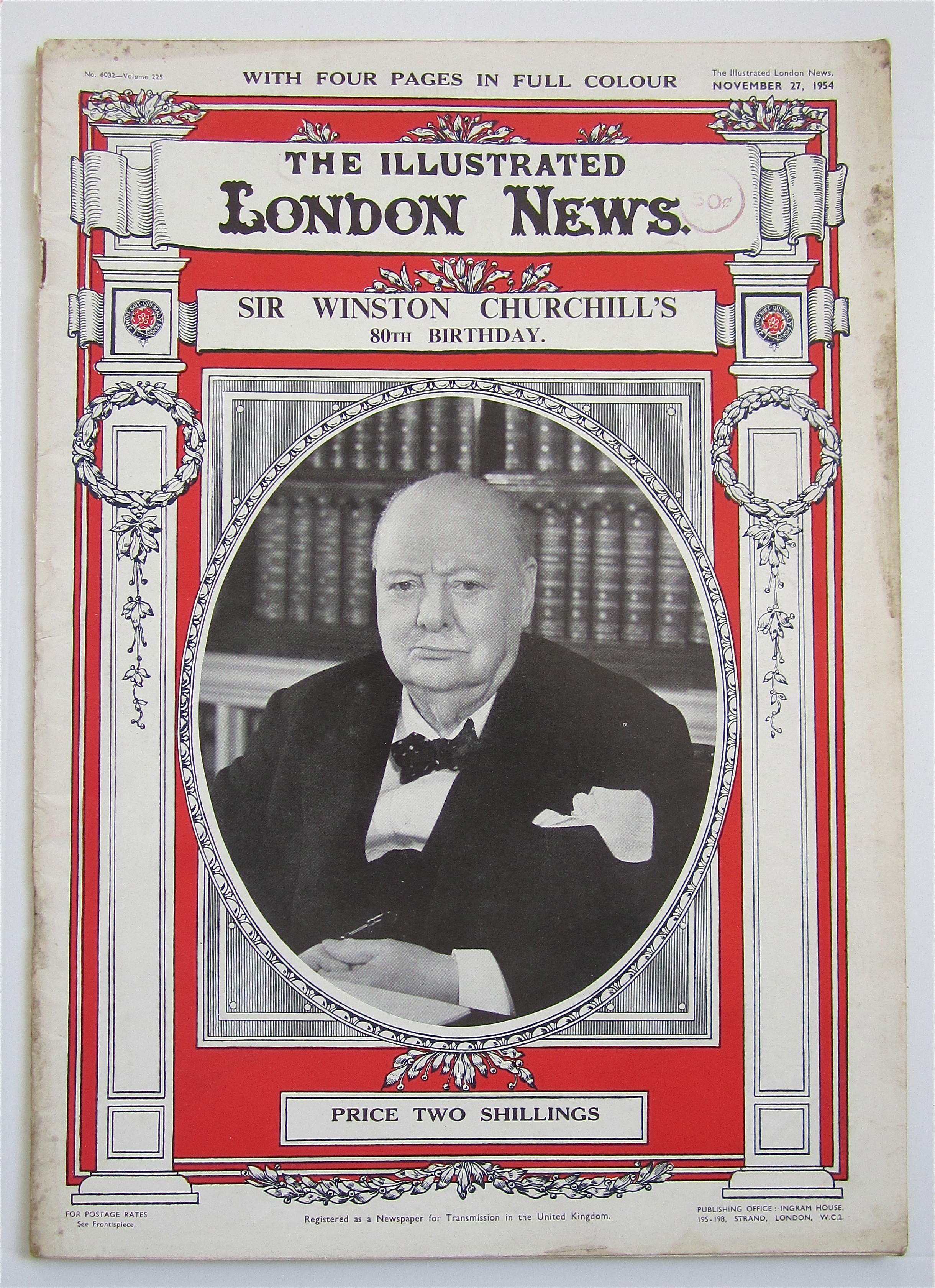 London News Magazine November 27, 1954 Churchill's 80th
