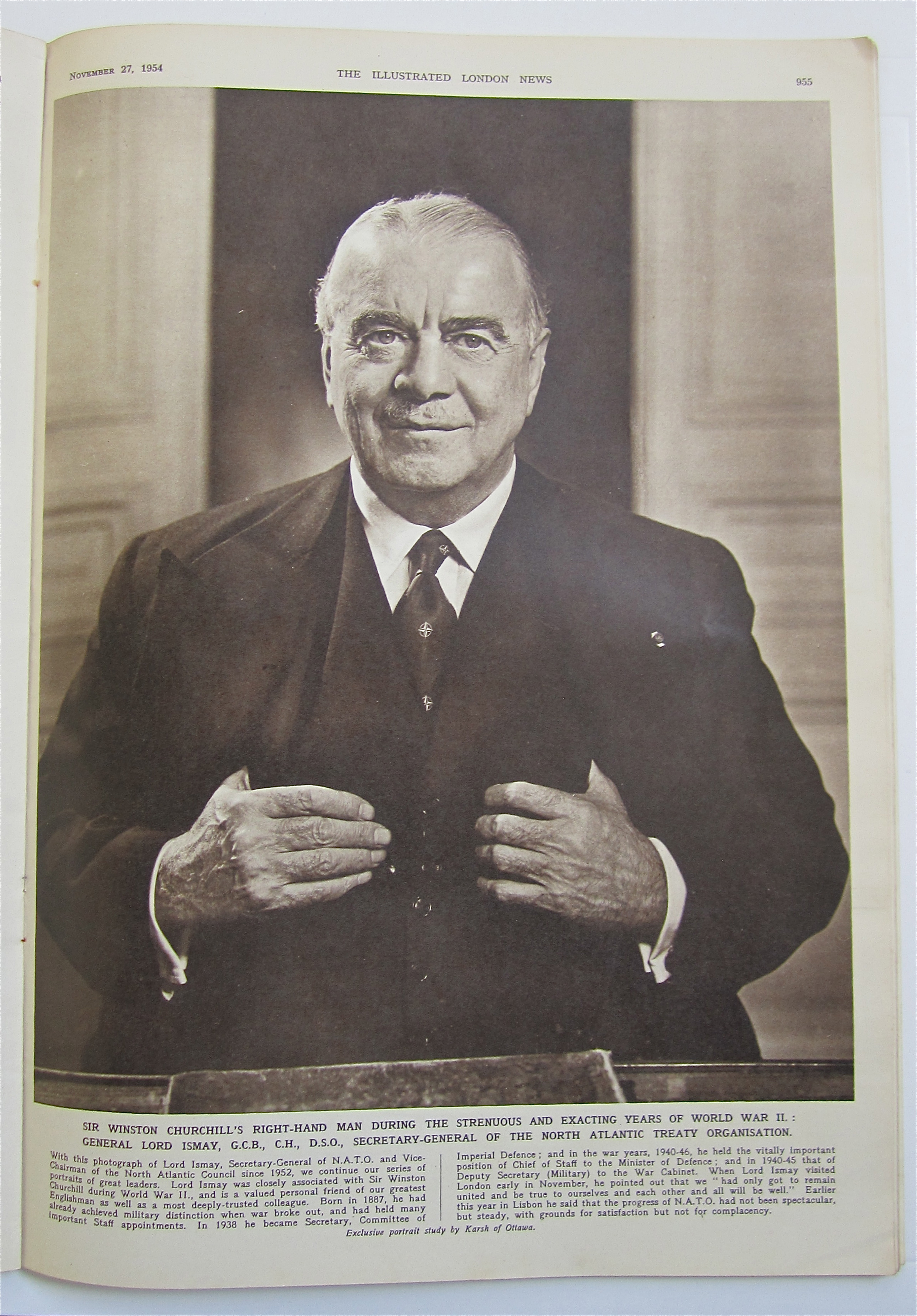 London News Magazine November 27, 1954 Churchill's 80th