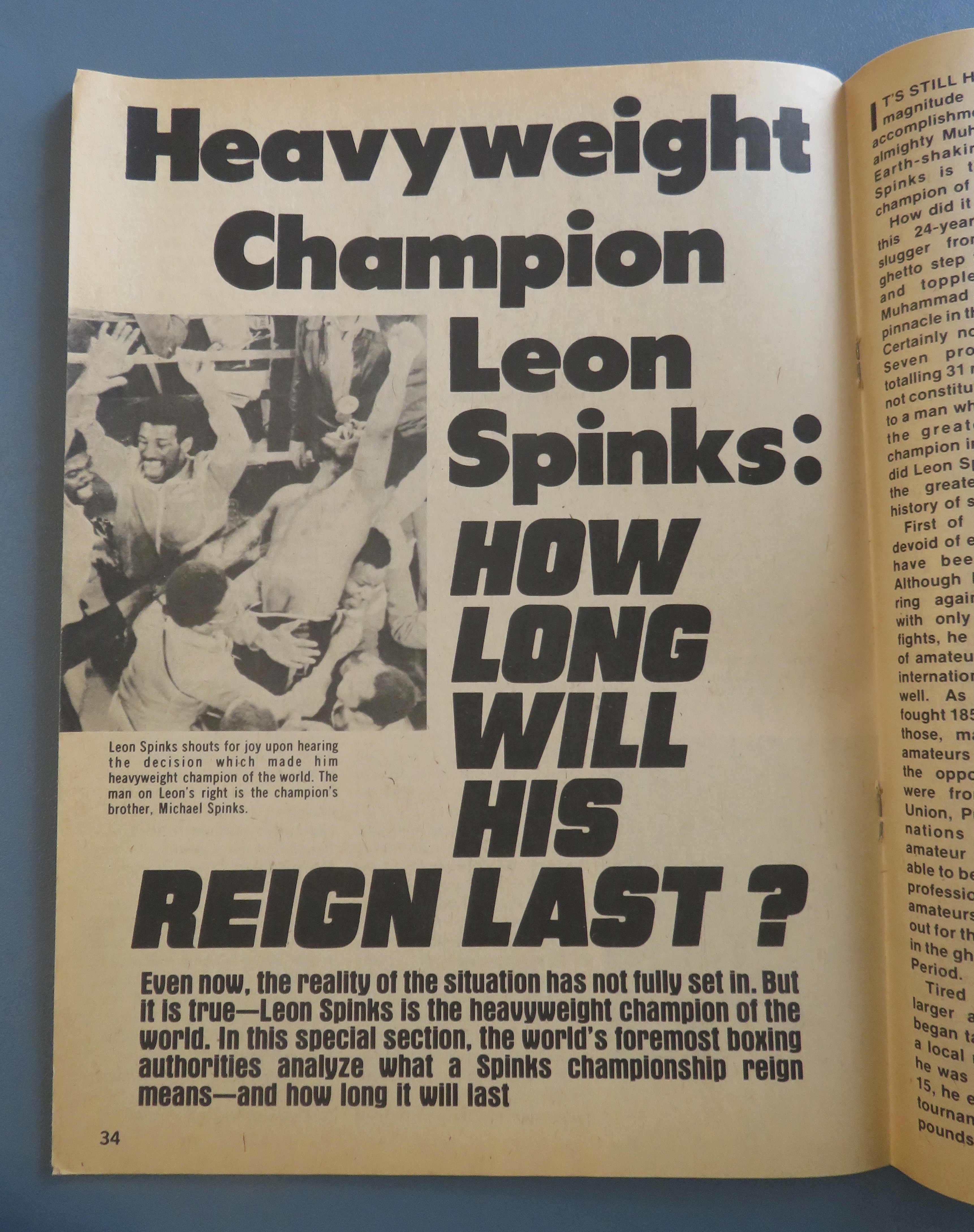 Big Book Of Boxing July 1978 Leon Spinks