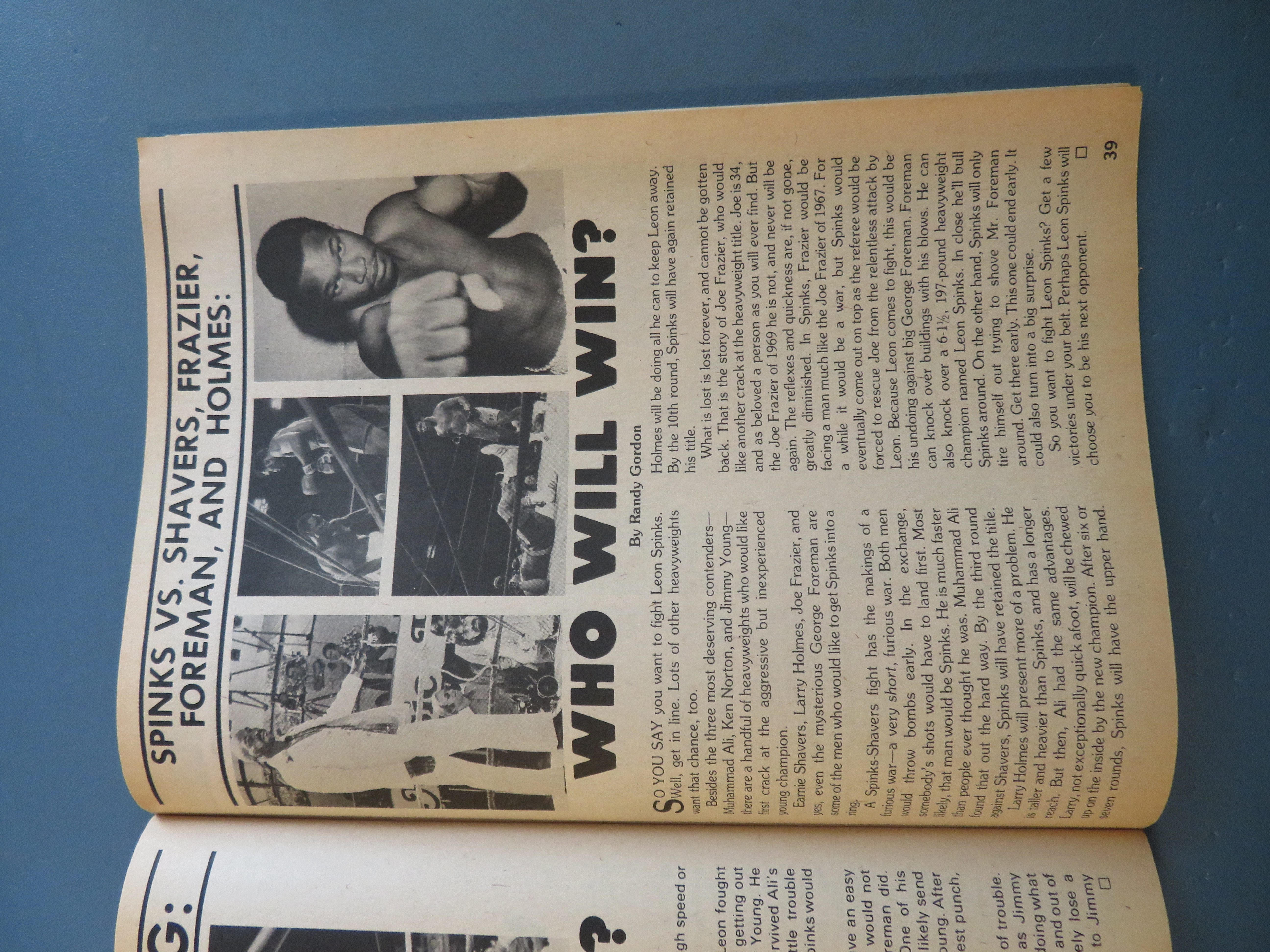 Big Book Of Boxing July 1978 Leon Spinks