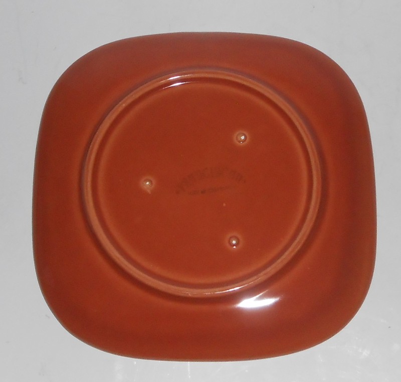 VINTAGE Franciscan Pottery Tiempo Copper Bread Plate