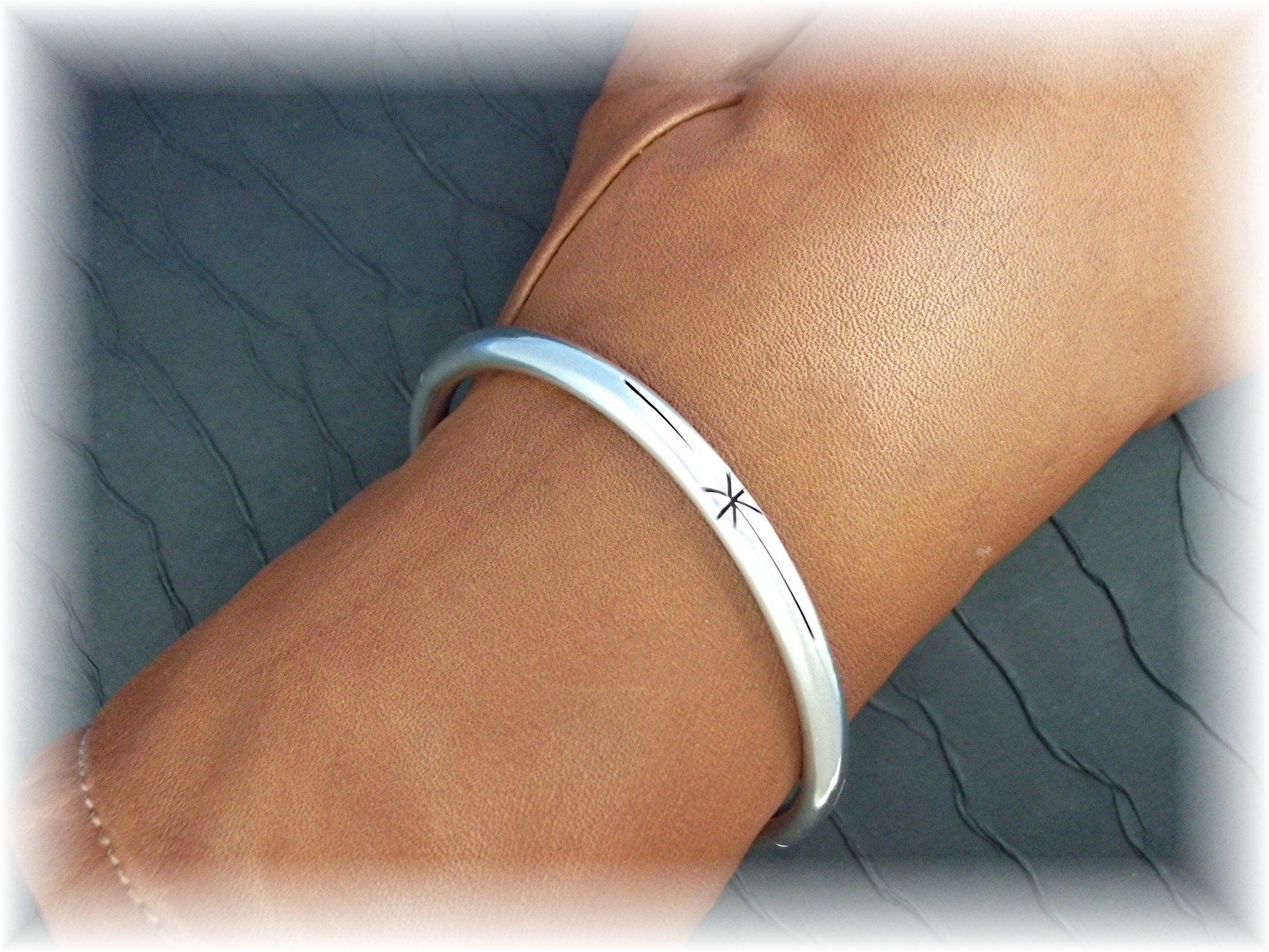 Bracelet Sterling Silver bangle Mexico TS-120