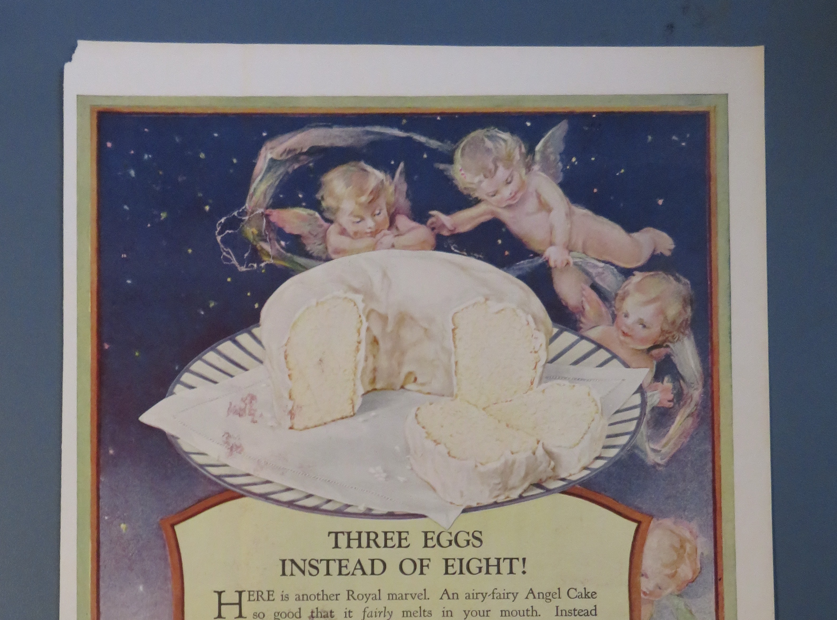 1920 Royal Baking Powder with Angel & Sunshine Cake