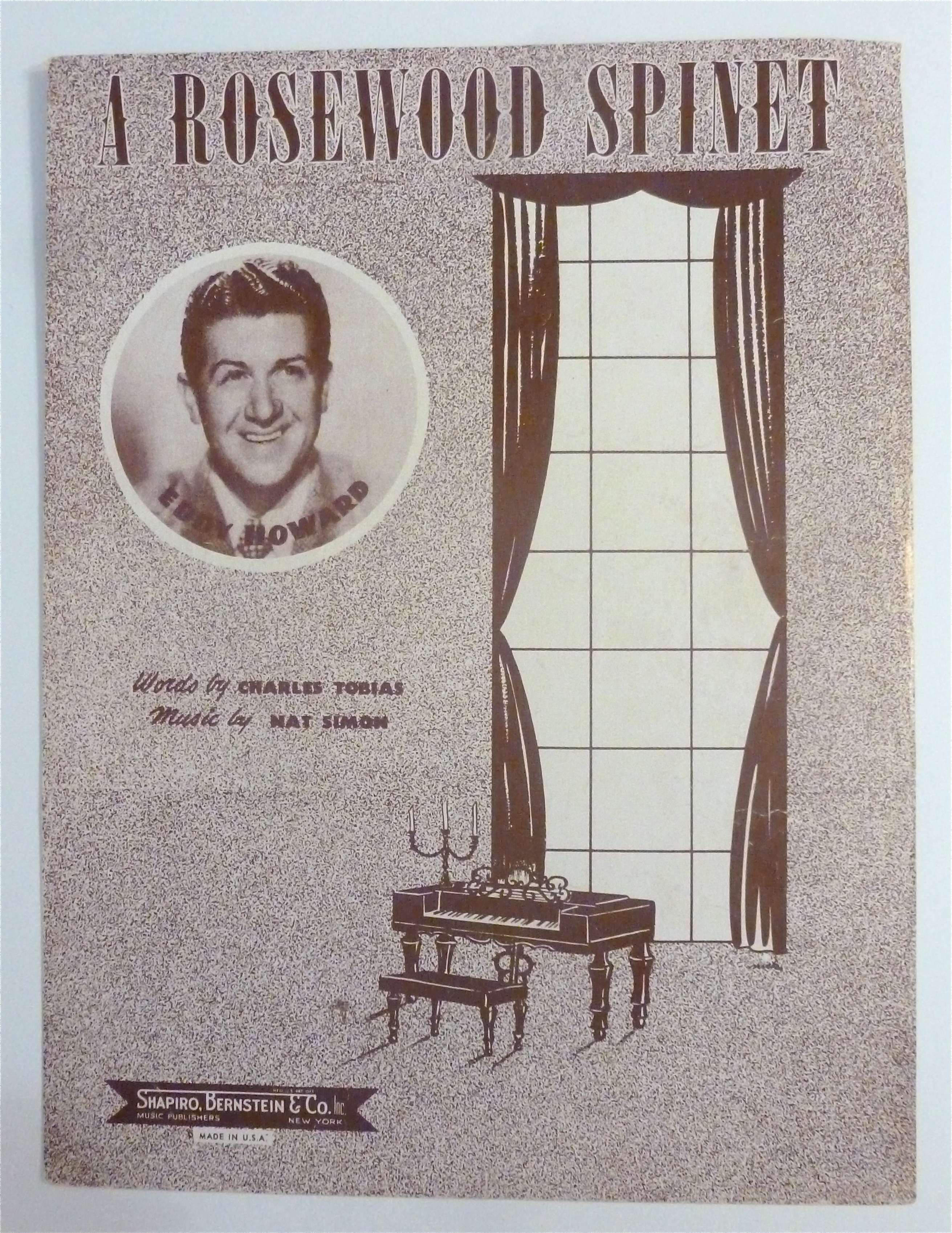 Sheet Music For 1948 A Rosewood Spinet