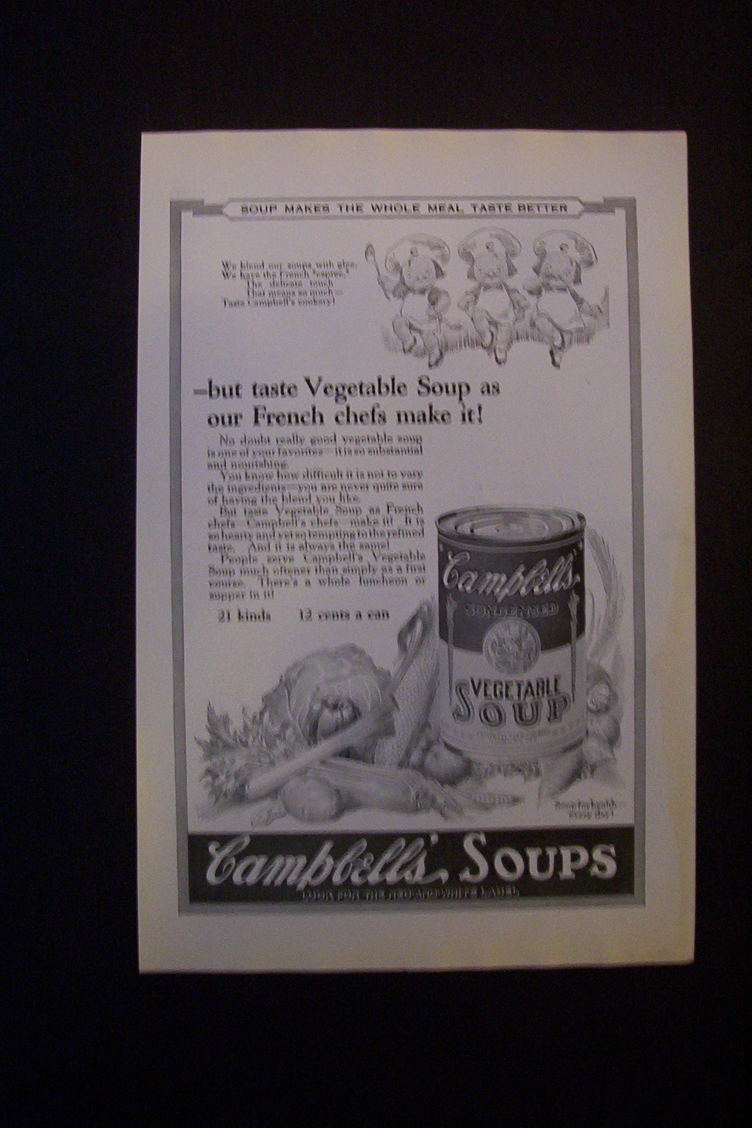 1924 Dual Ad: Campbell's Soup & Bell Telephone