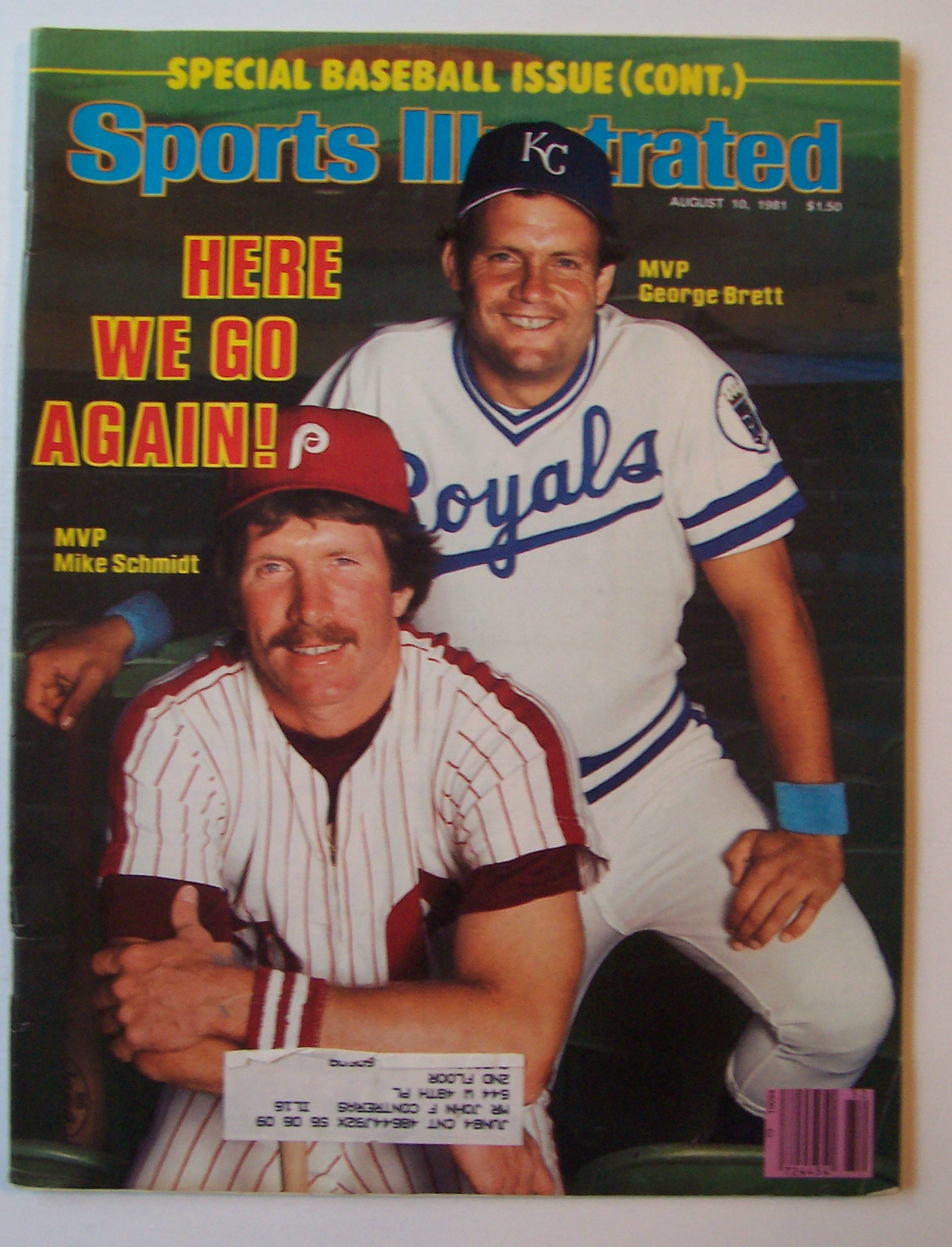 Sports Illustrated Magazine-Aug 10, 1981-Schmidt/Brett