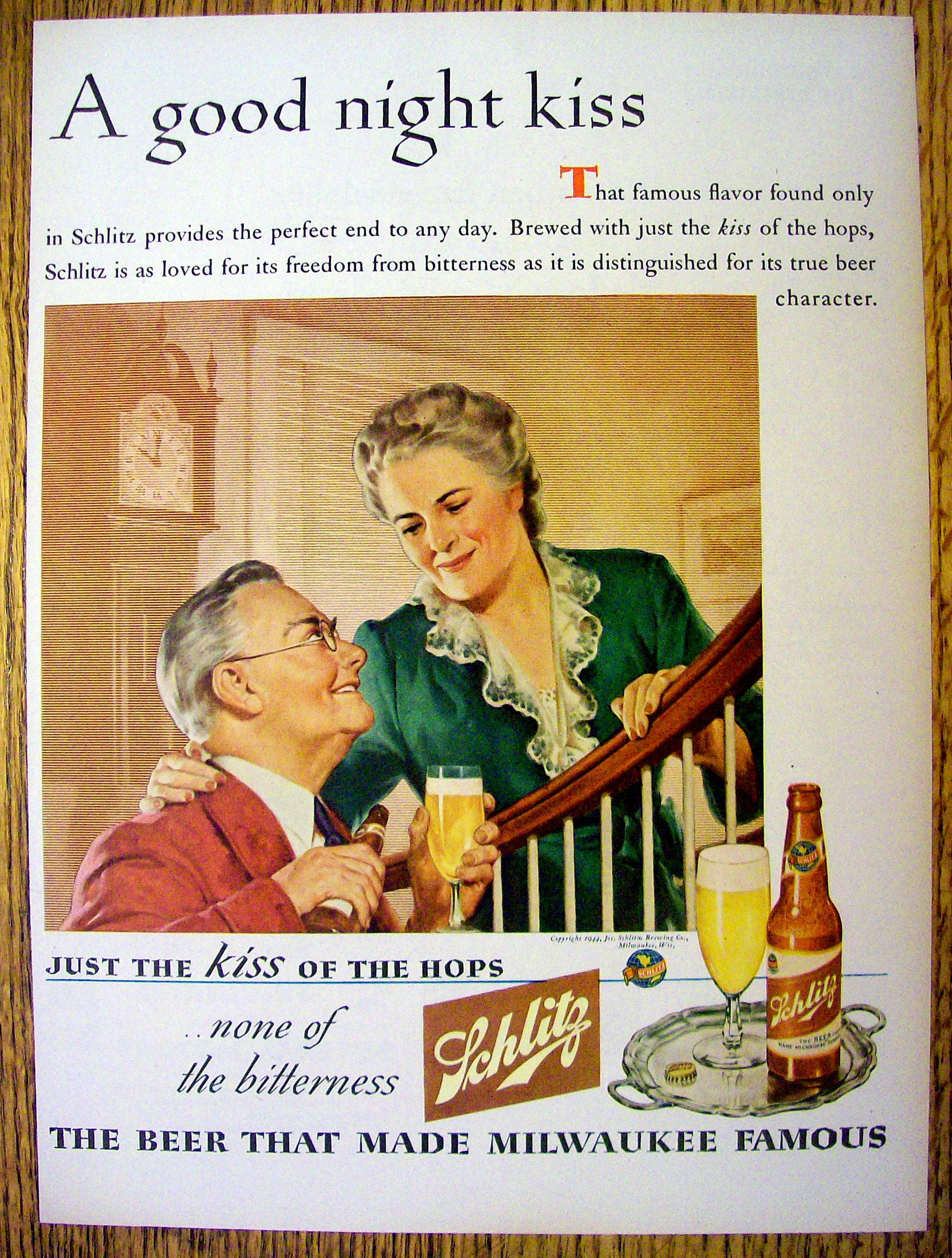 1944 Schlitz Beer