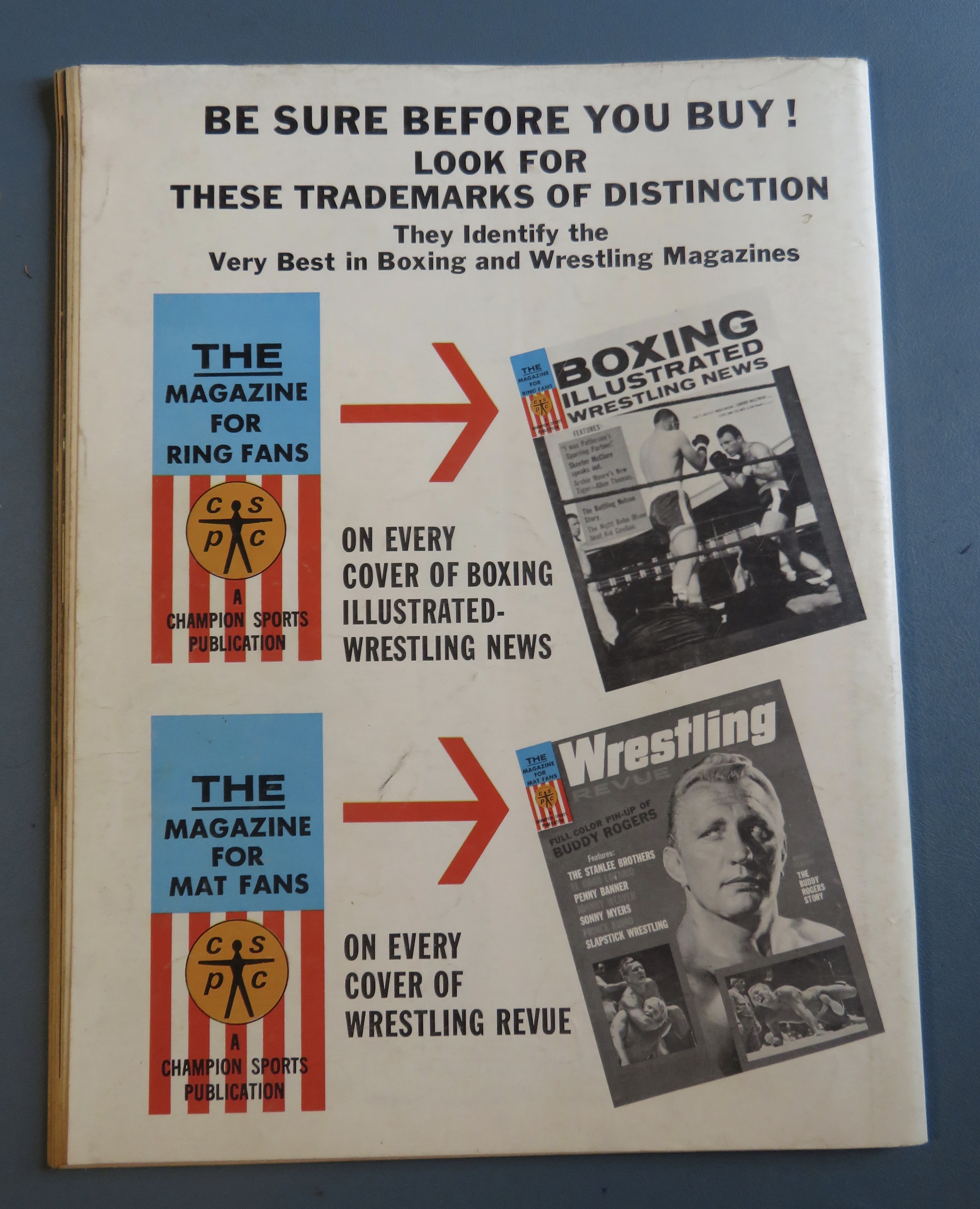 Boxing Illustrated Wrestling News Magazine August 1963