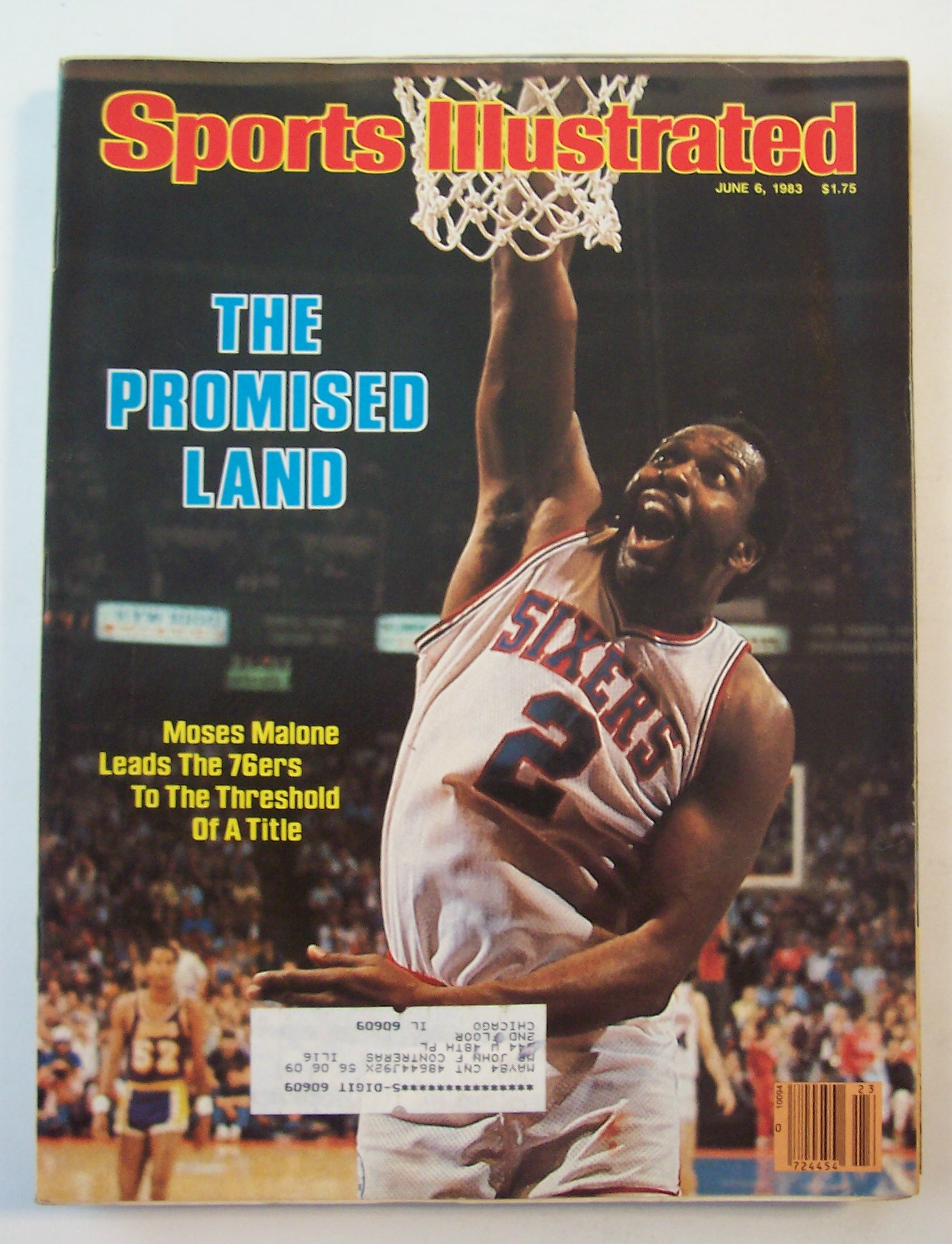Sports Illustrated Magazine -June 6, 1983- Moses Malone
