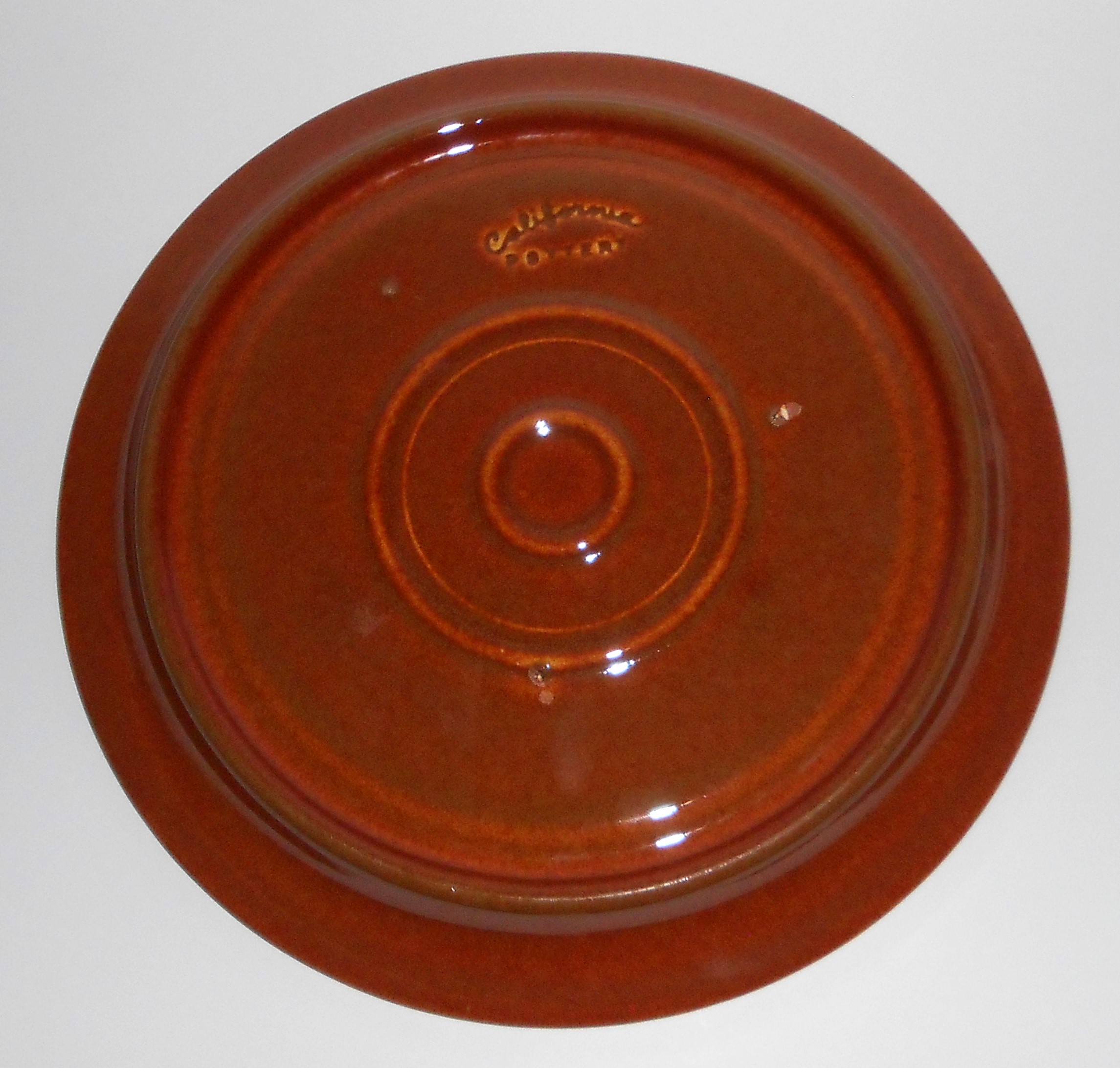 Metlox Pottery Poppy Trail Series 200 Rust Grill Plate