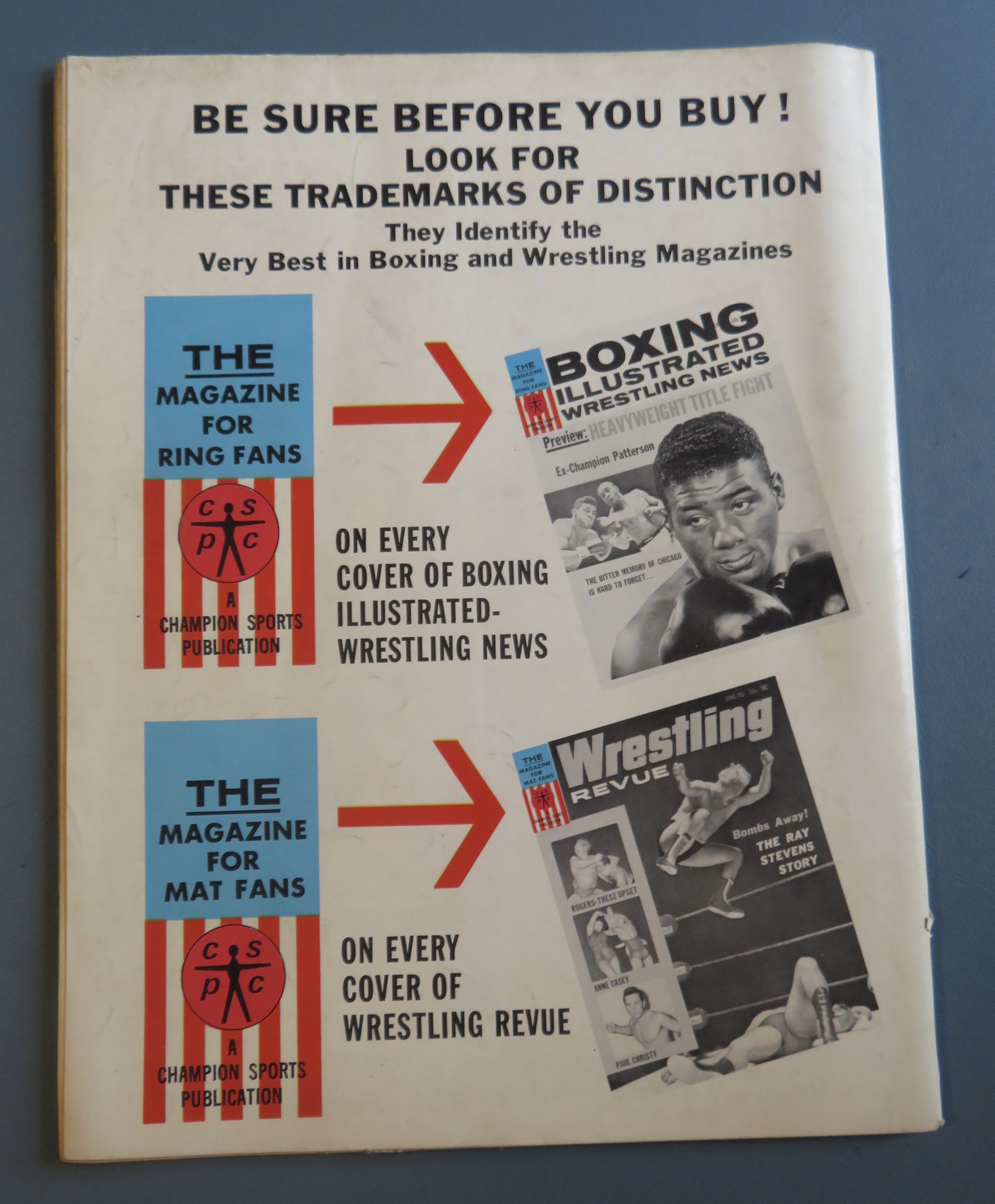 Boxing Illustrated Wrestling News Magazine May 1963