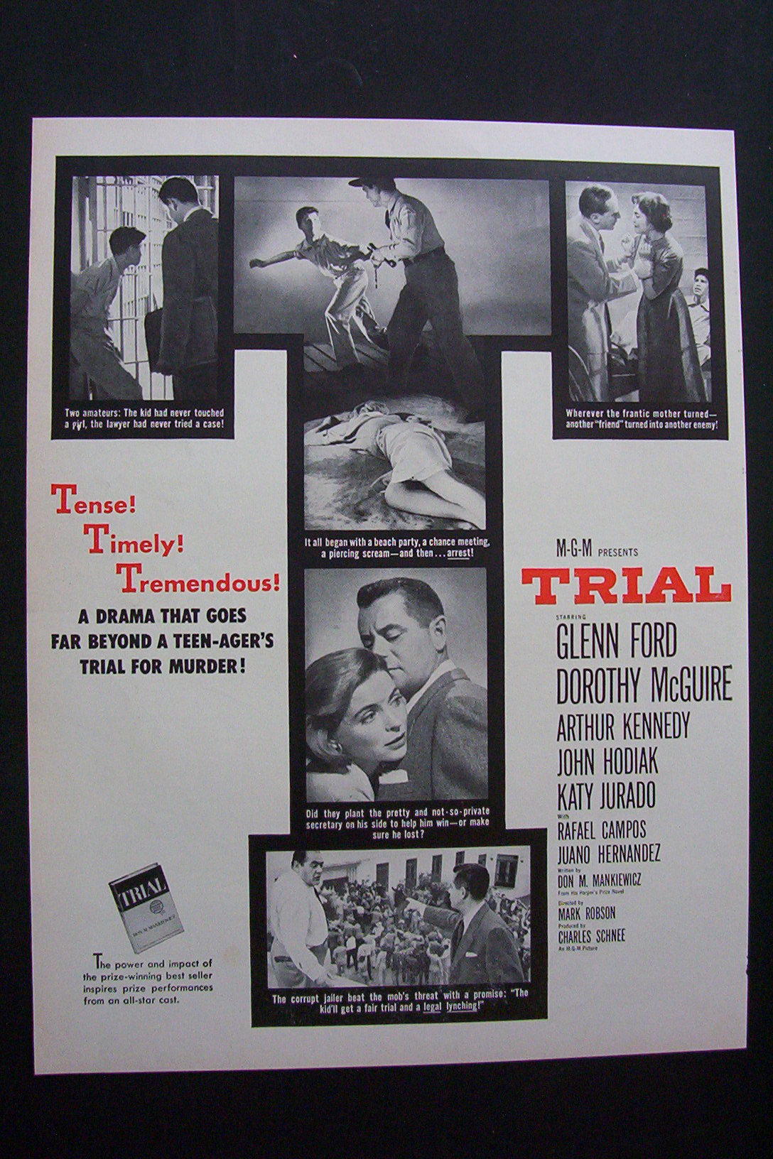 1955  Trial  with  Glenn Ford & Dorothy  McGuire