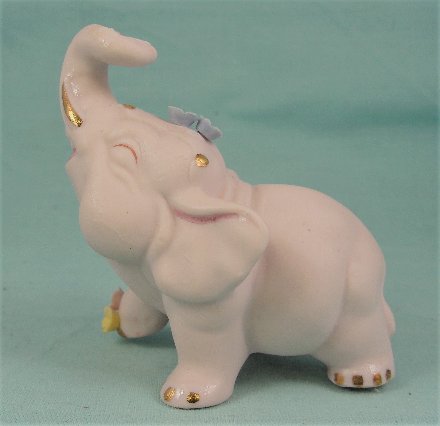 1950s Japan Pink Bisque Elephant