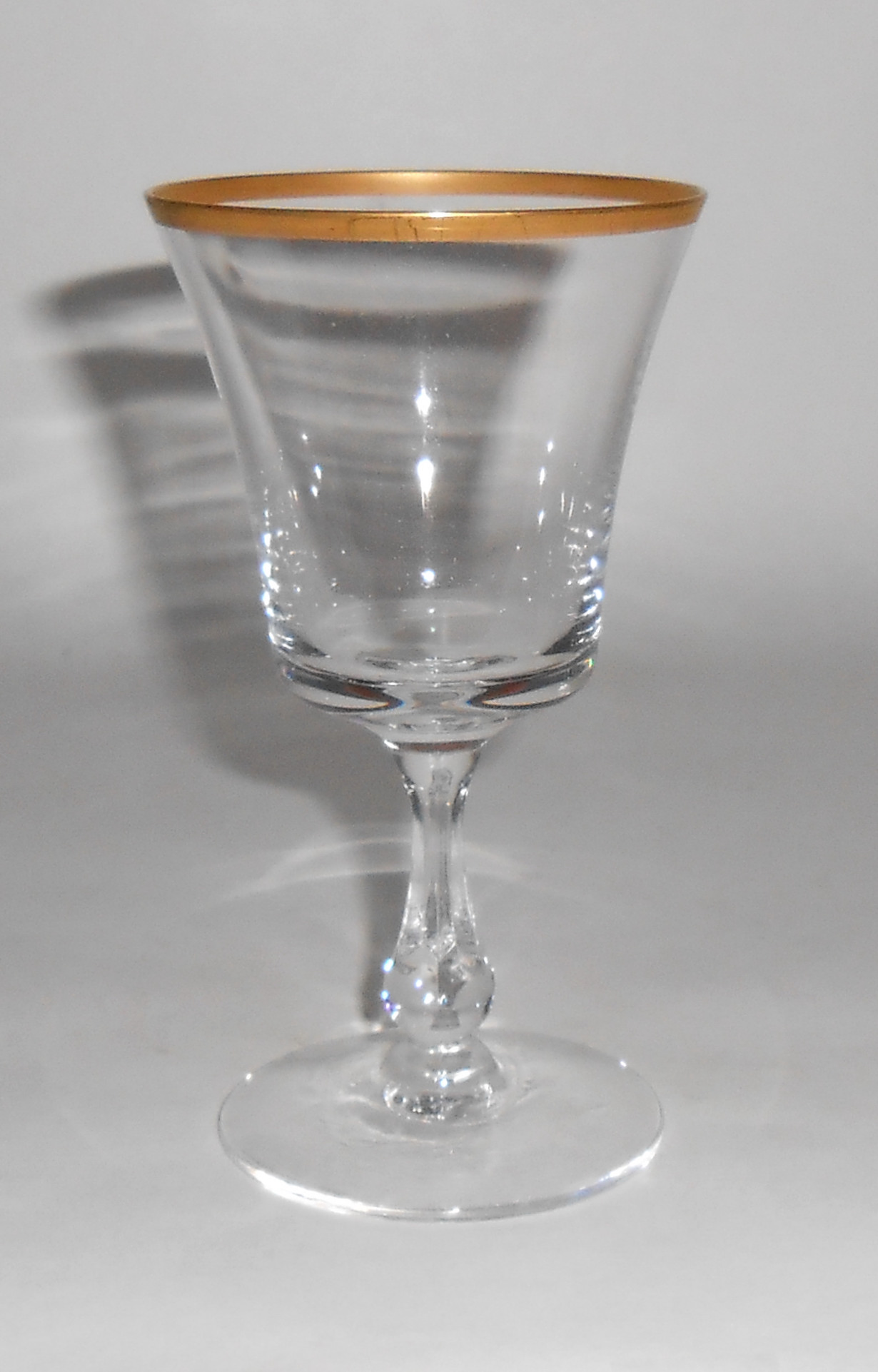 Franciscan / Tiffin Crystal Riviera Gold Wine Glass!