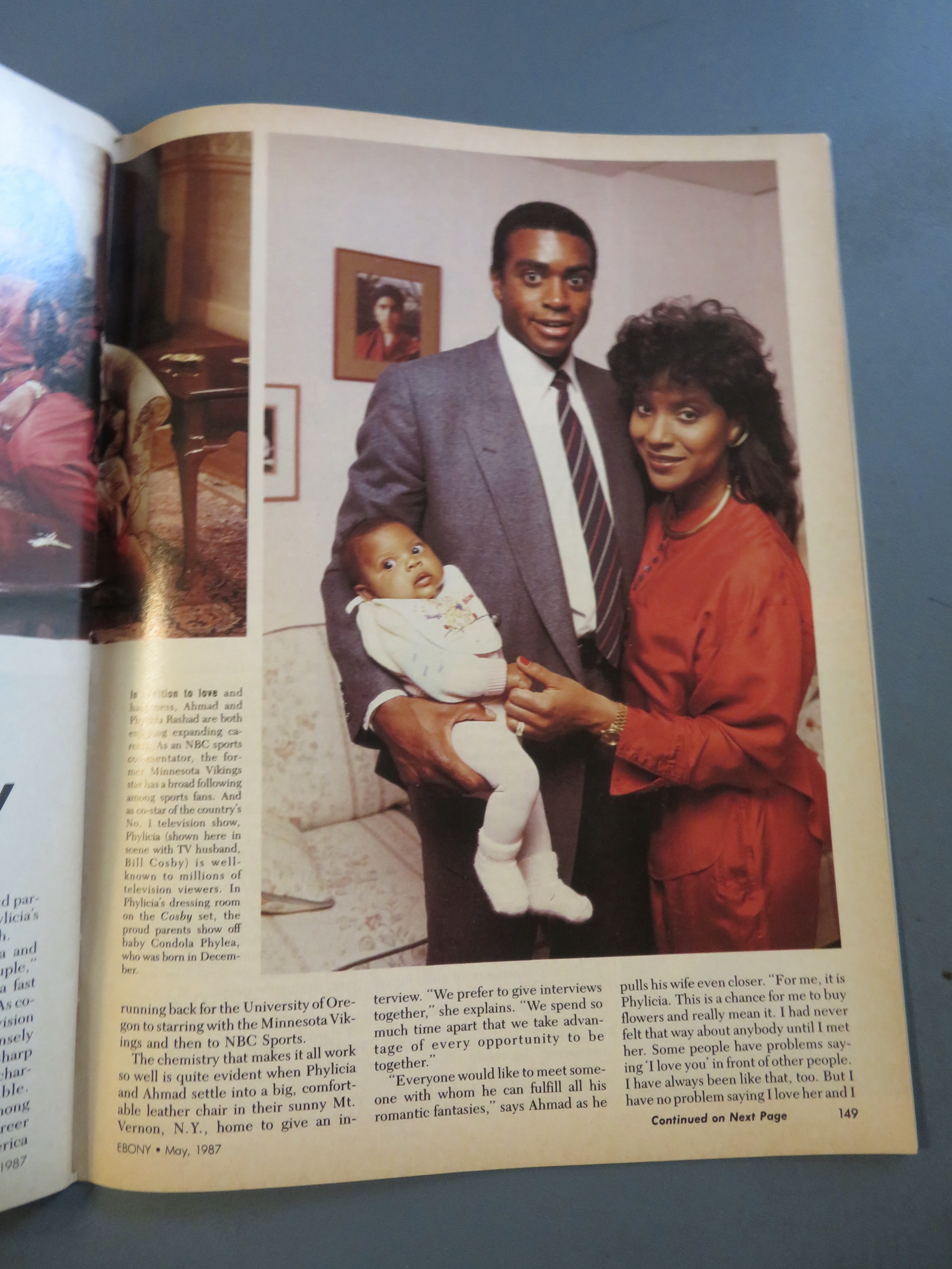 Ebony Magazine May 1987 Phylicia & Ahmad Rashad