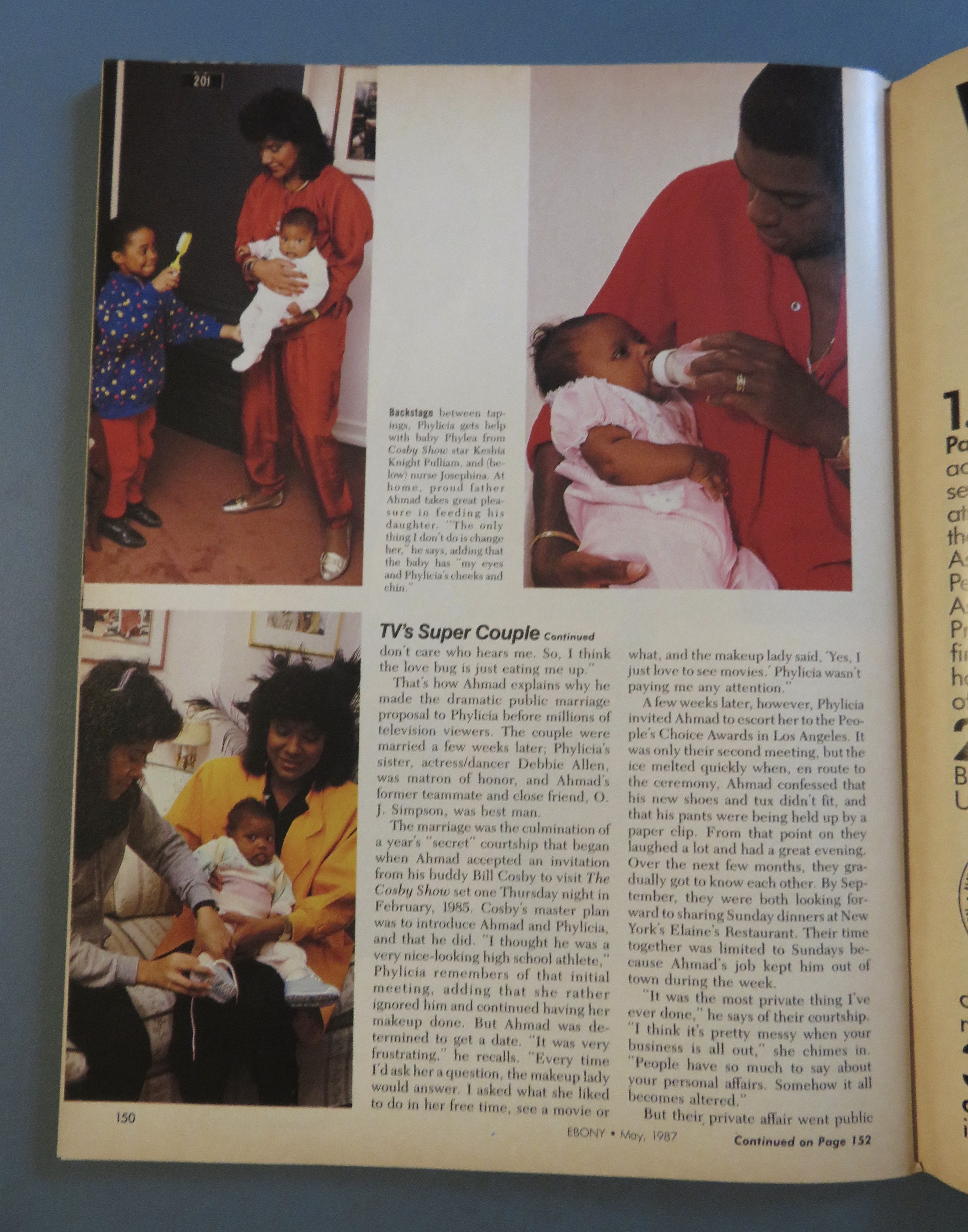 Ebony Magazine May 1987 Phylicia & Ahmad Rashad