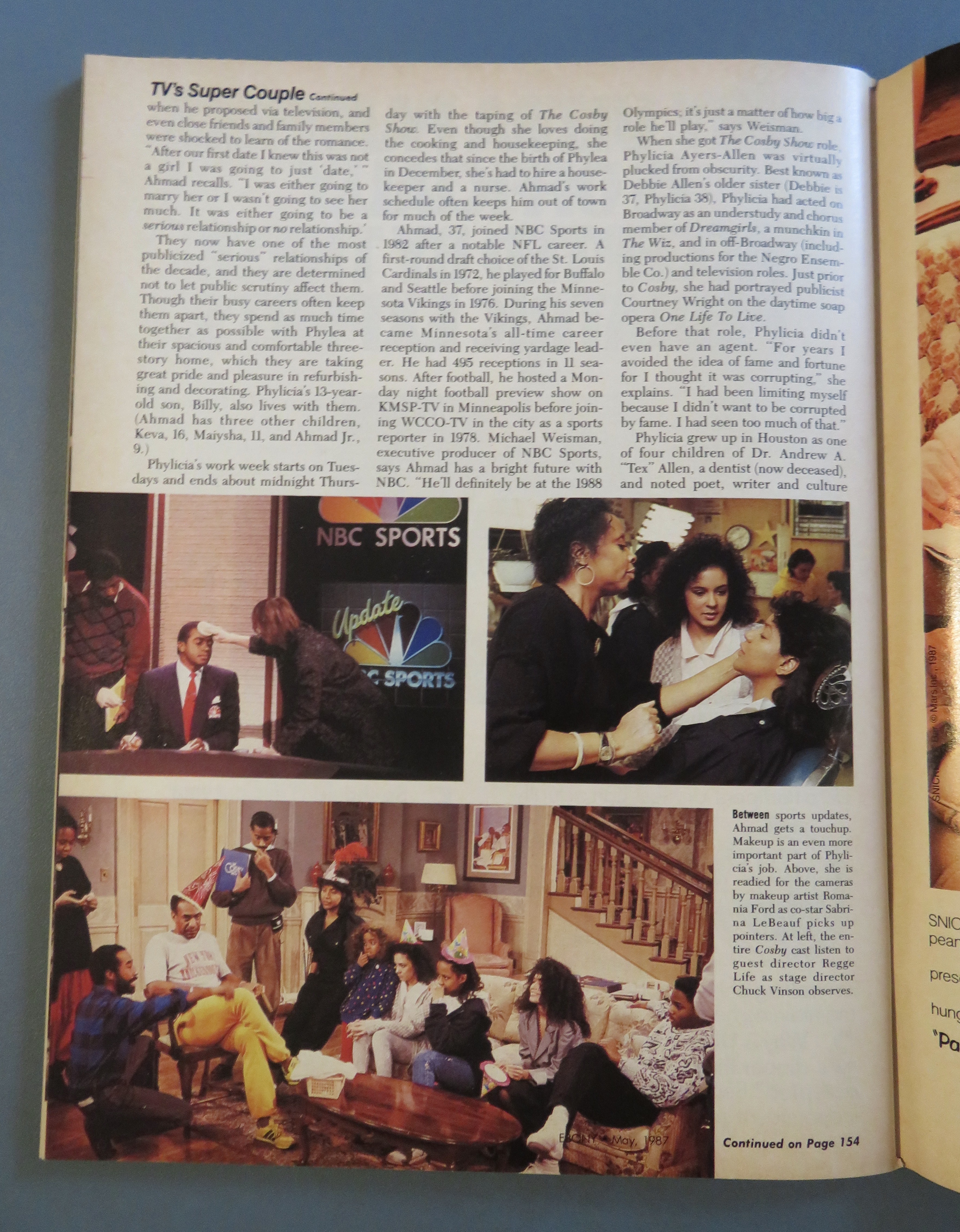 Ebony Magazine May 1987 Phylicia & Ahmad Rashad