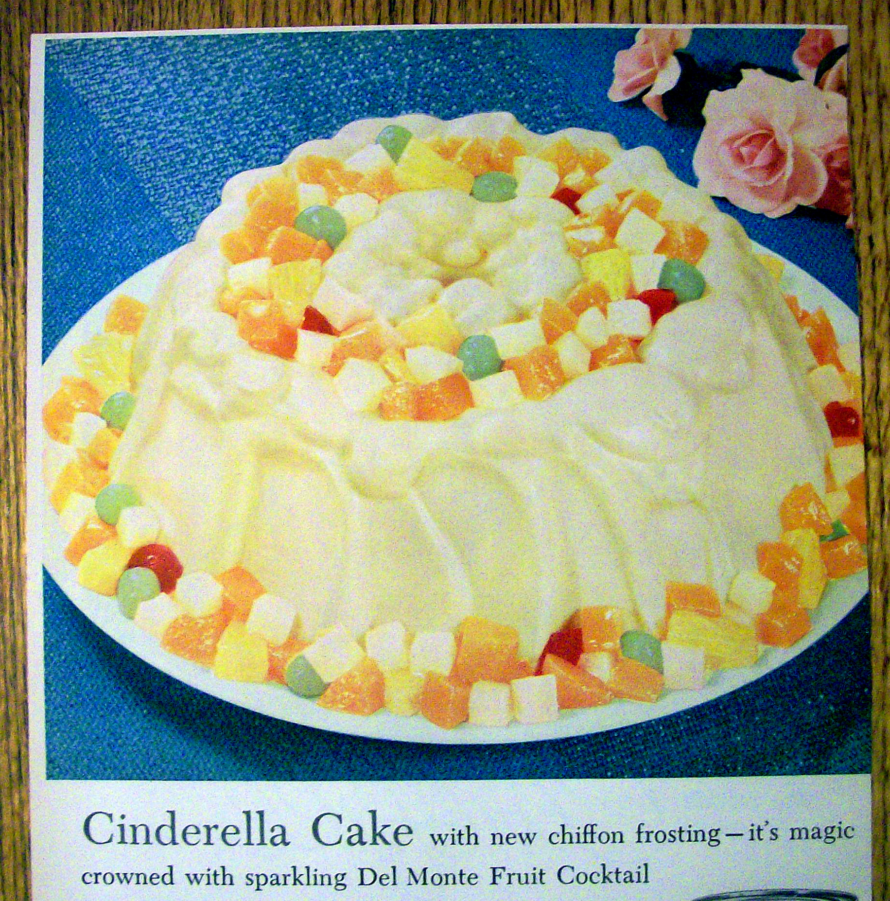 1957 Del Monte Fruit Cocktail (Cinderella Cake)