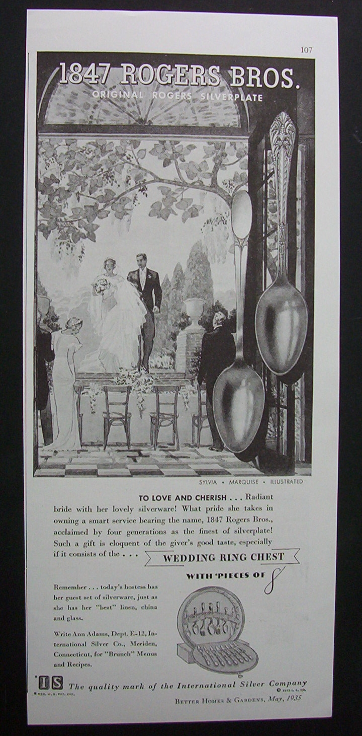 1935  1847  Rogers  Bros.  Silverplate