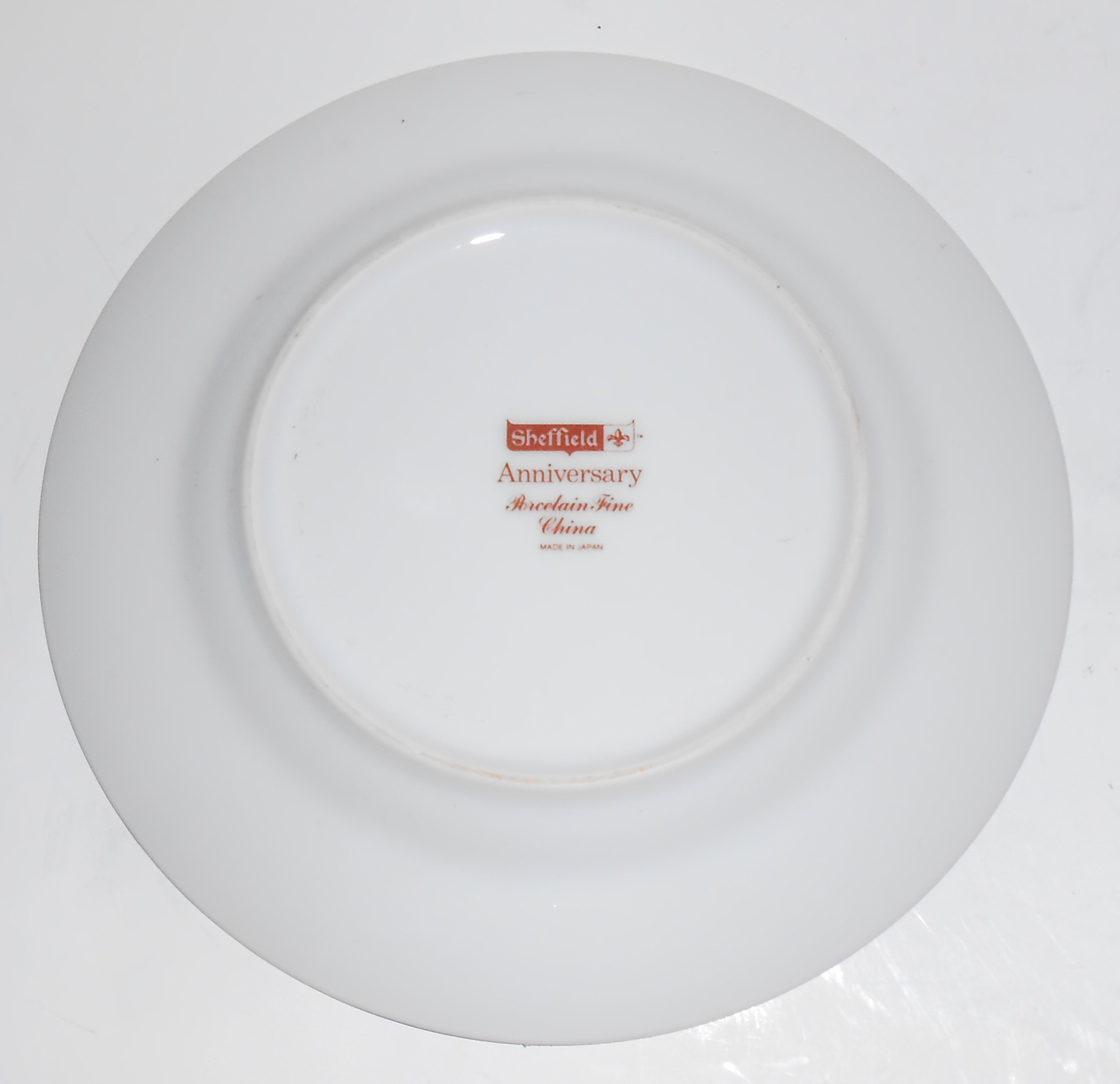 Sheffield Porcelain Fine China Anniversary Bread Plate