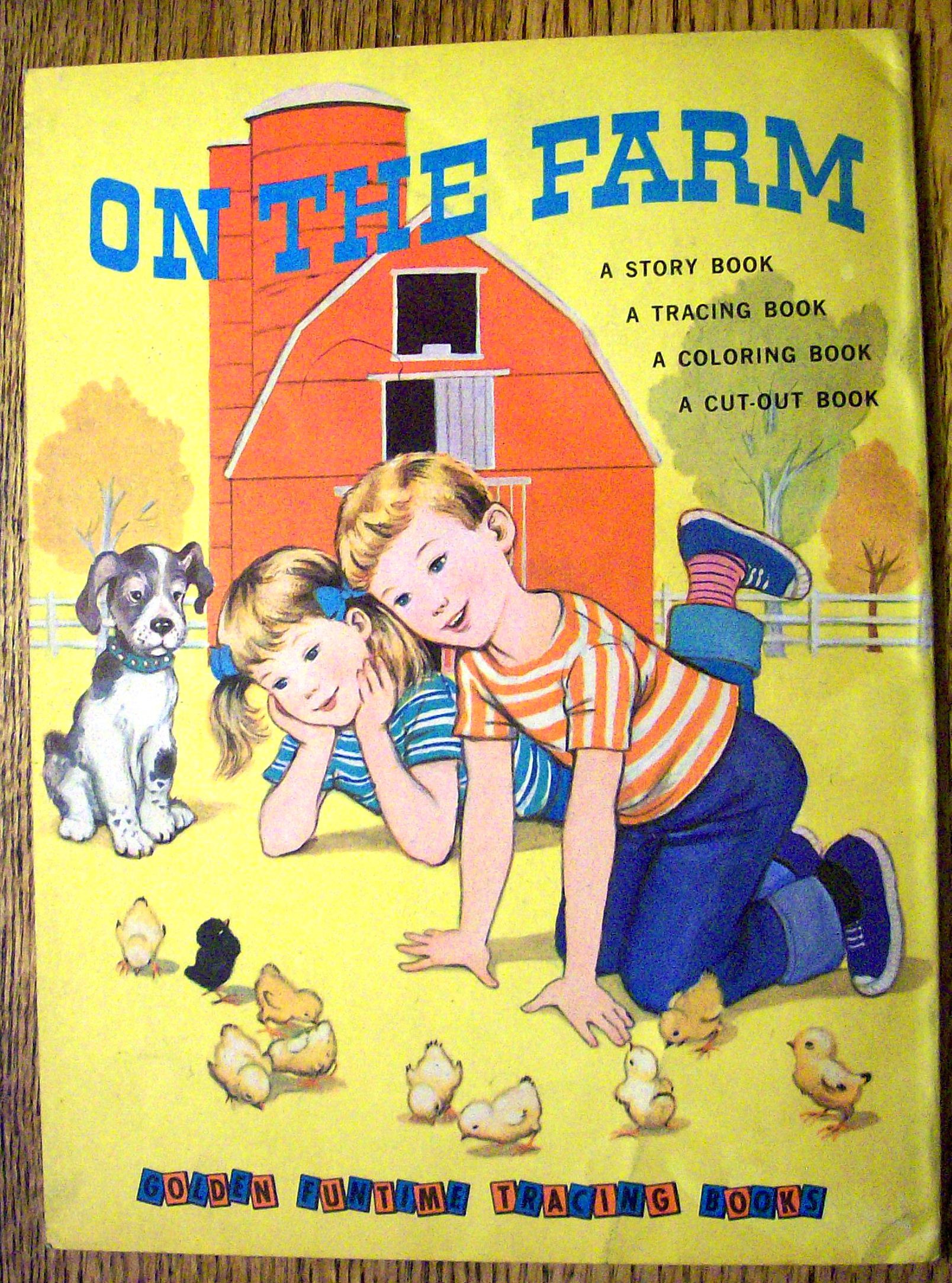 On The Farm Tracing & Coloring Book 1959