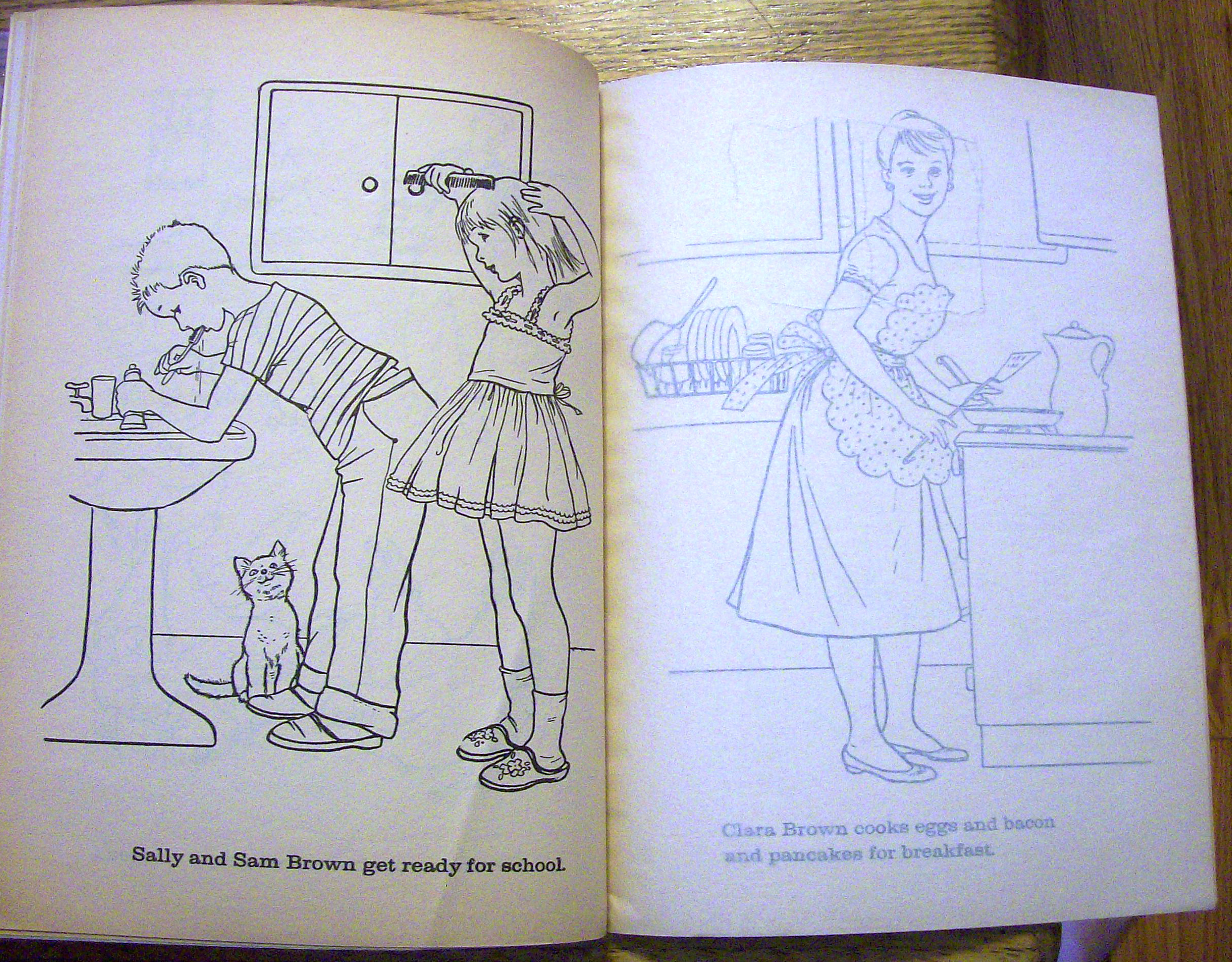 On The Farm Tracing & Coloring Book 1959