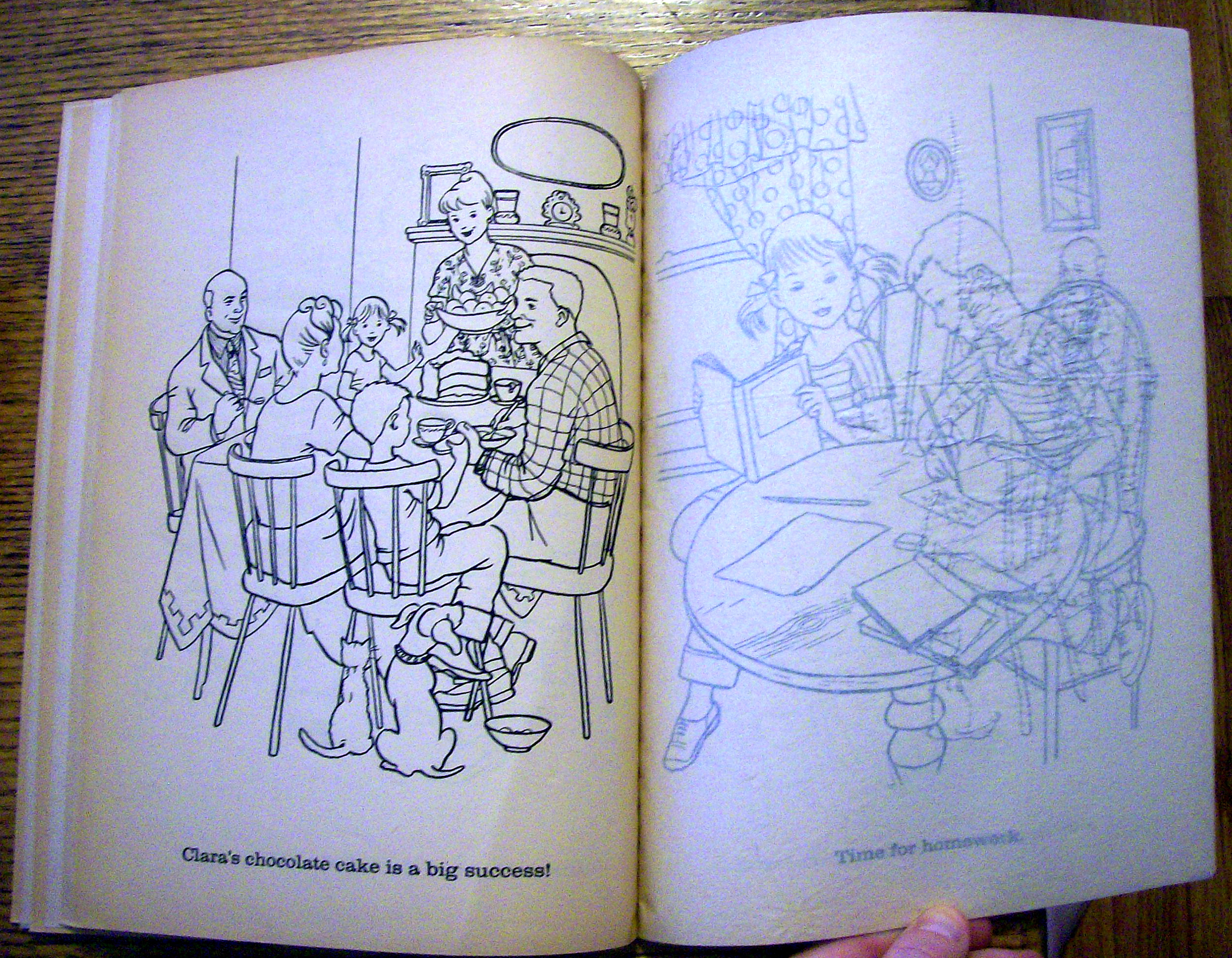On The Farm Tracing & Coloring Book 1959